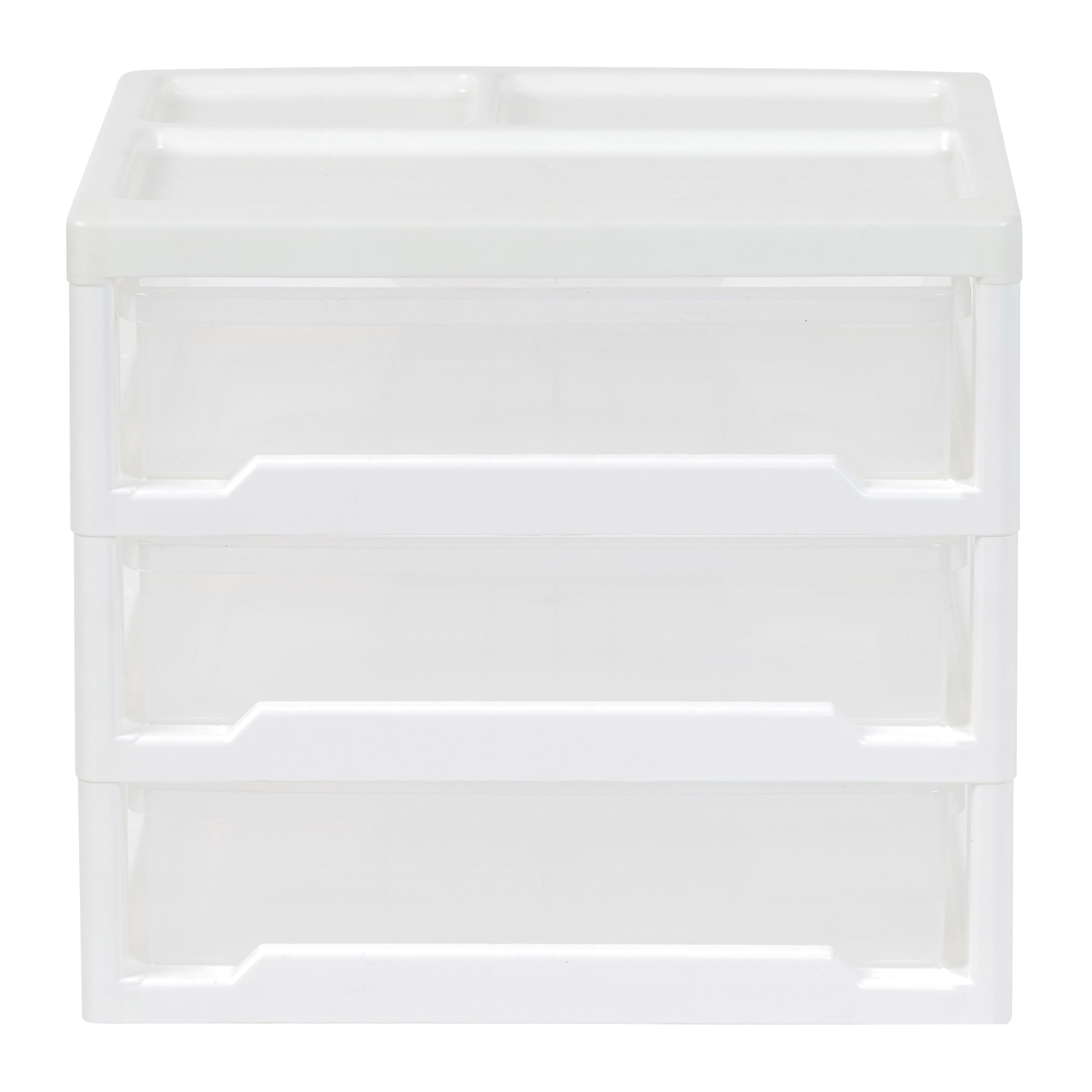 6 Pack: IRIS 13" Clear Tabletop Storage Drawers
