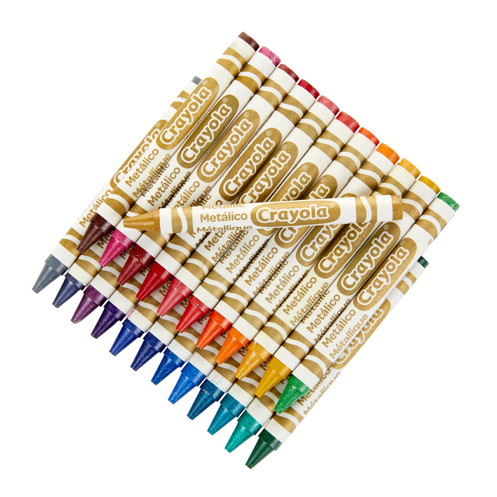 12 Packs: 24 ct. (288) Crayola&#xAE; Metallic Crayons