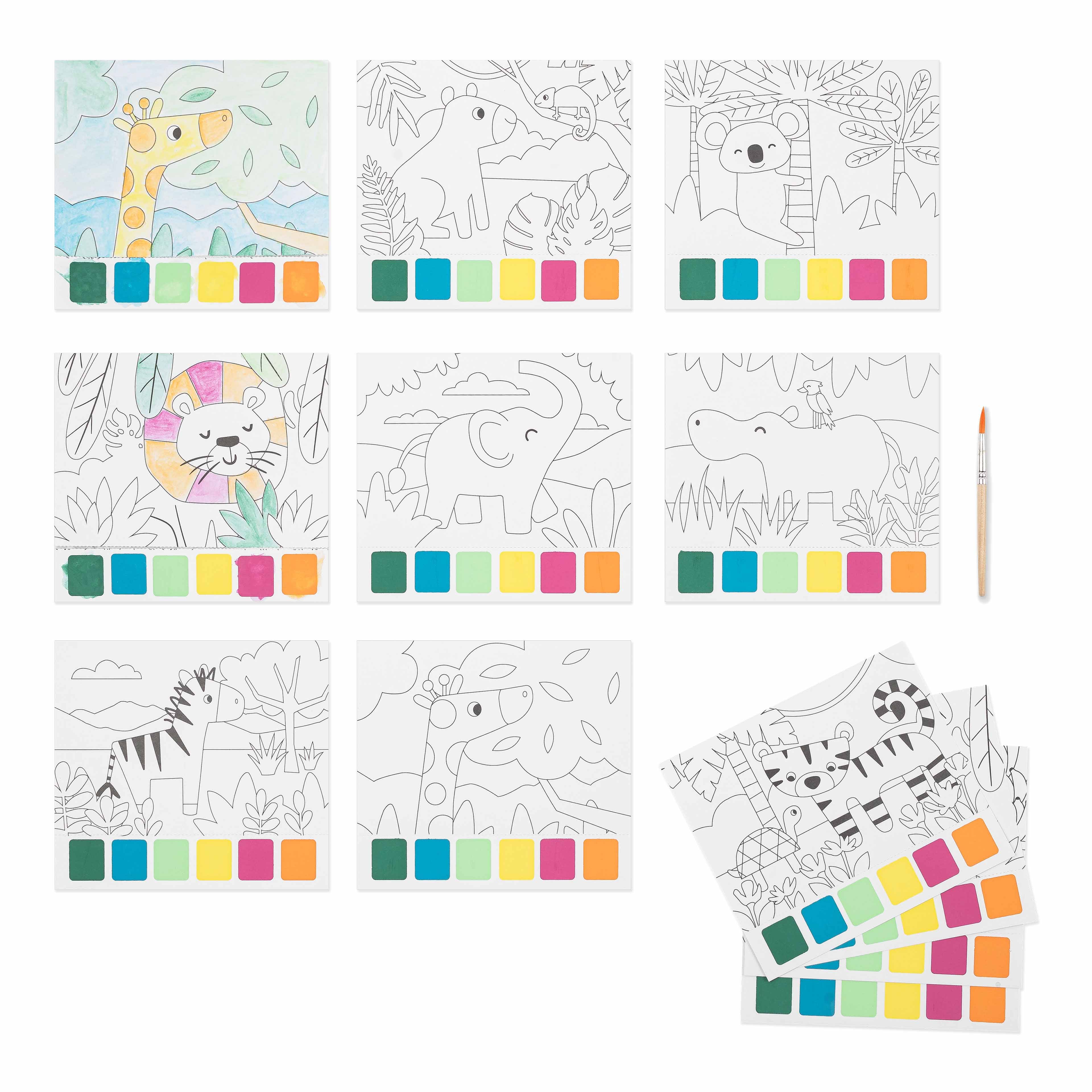 Little Yellow Bicycle&#xAE; Jungle Watercolor Postcard Kit
