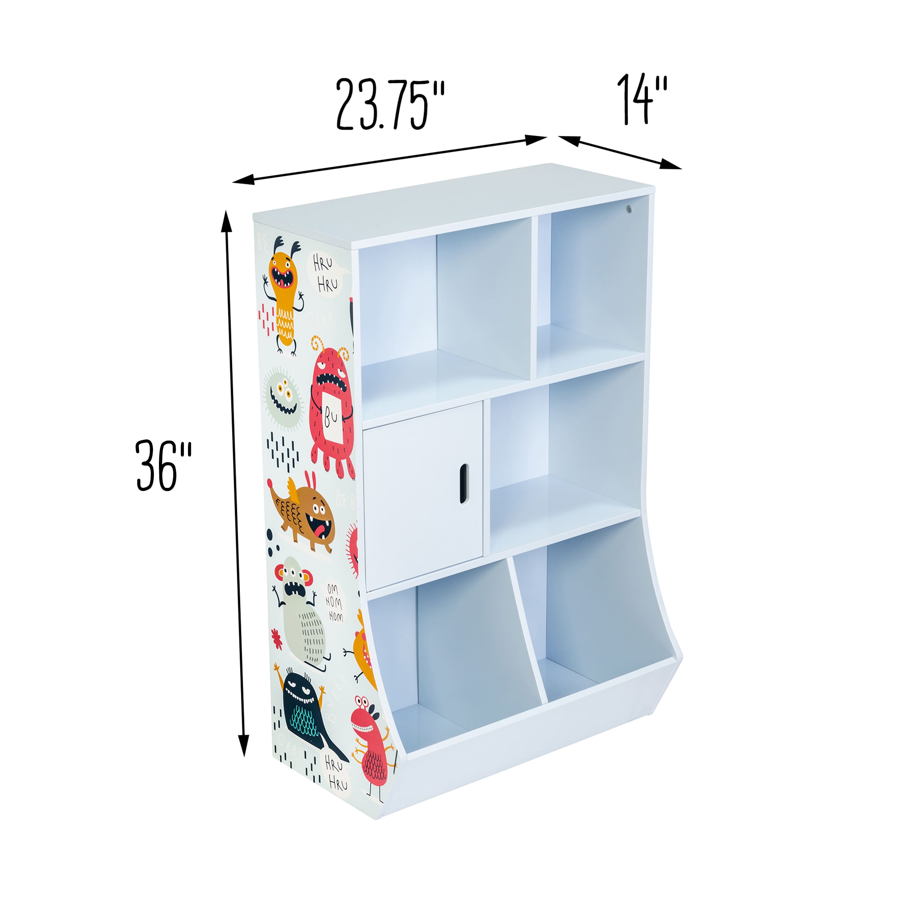 6 Pack: Honey Can Do 36&#x22; Kids 6-Cube Storage Caddy