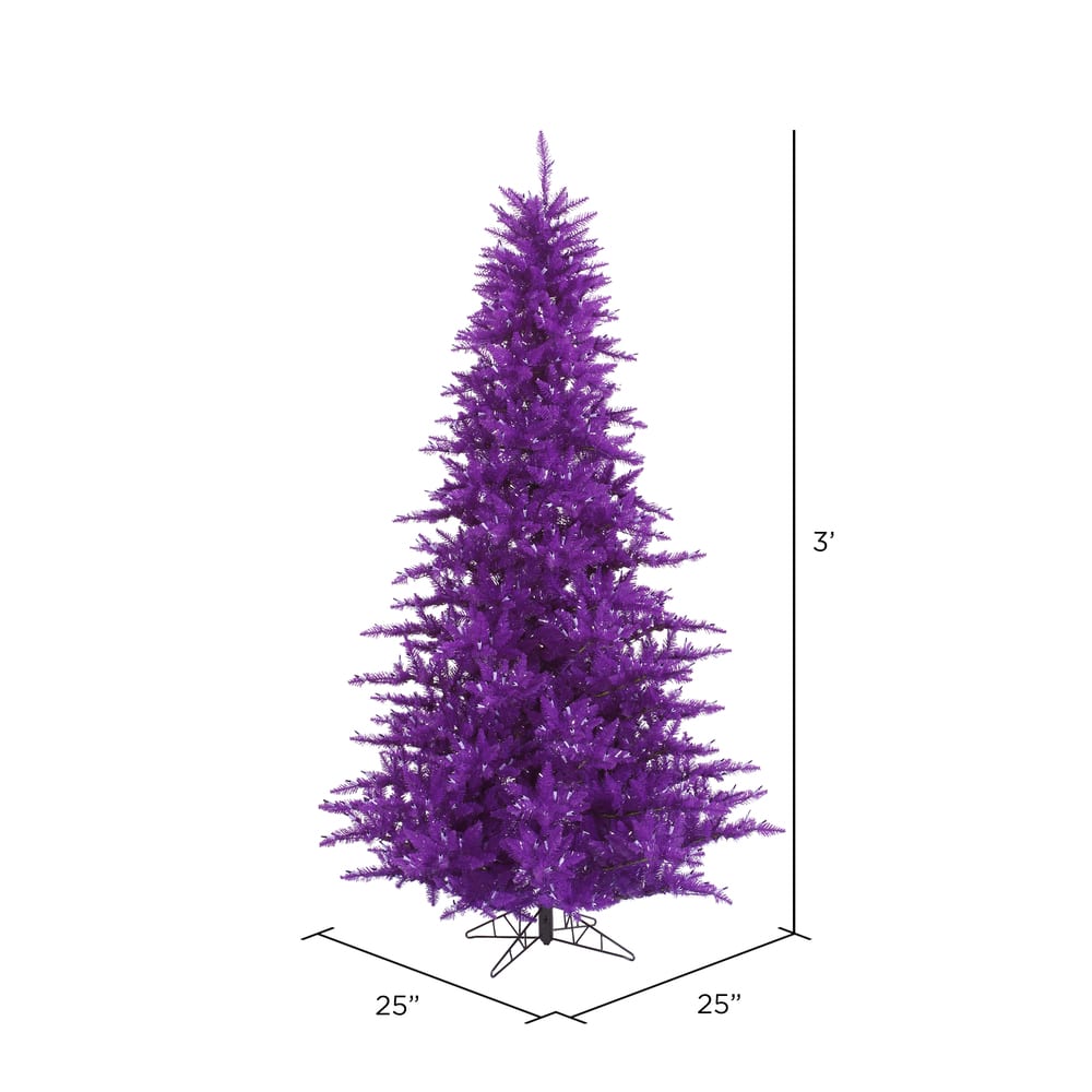 3ft. Unlit Purple Fir Artificial Christmas Tree