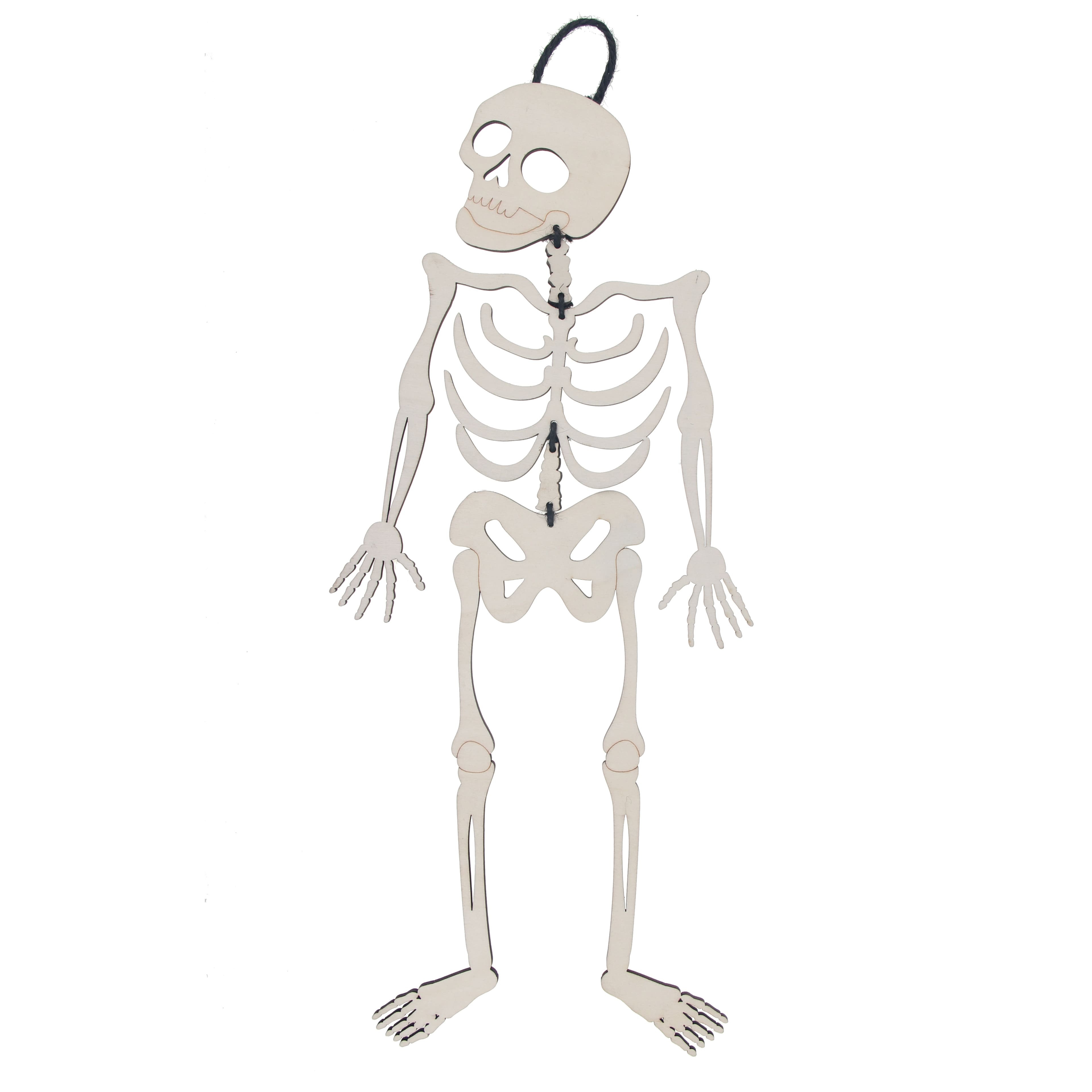 17.5" DIY Skeleton Hanging Wood Décor by Make Market®