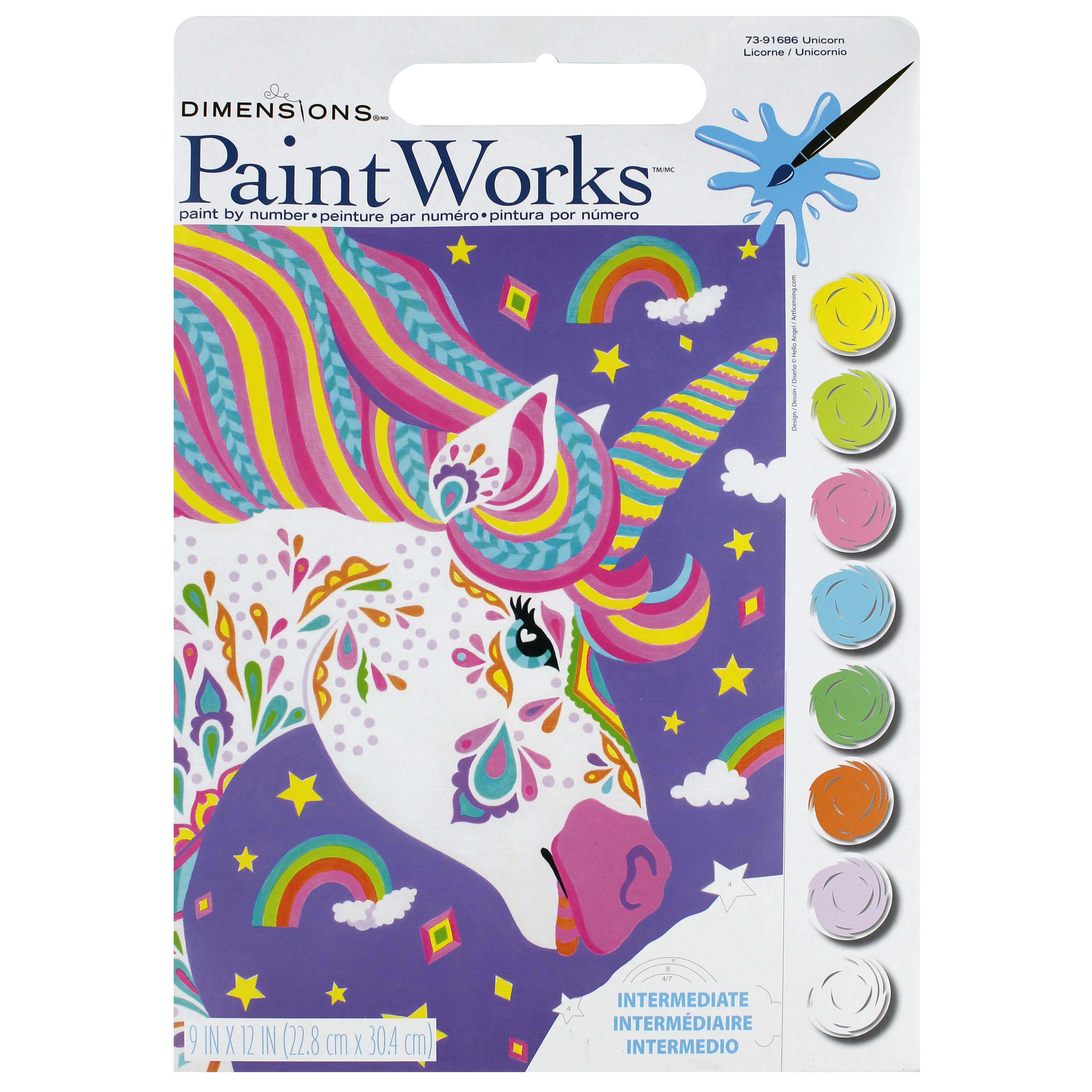 DIMENSIONS PAINTWORKS PAINT BY NUMBERS KITS