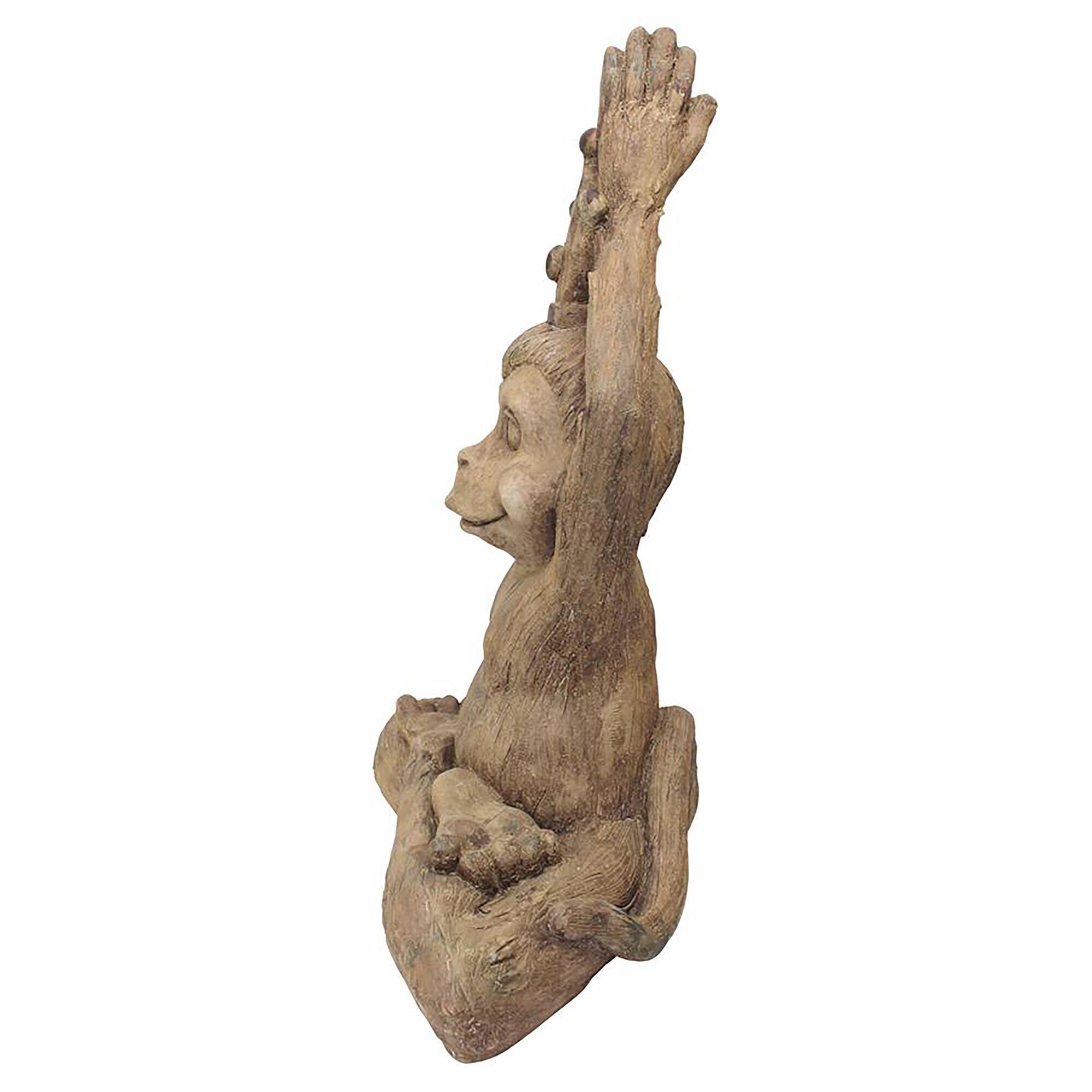 Design Toscano 23.5" Monkey Mantra Zen Animal Statue