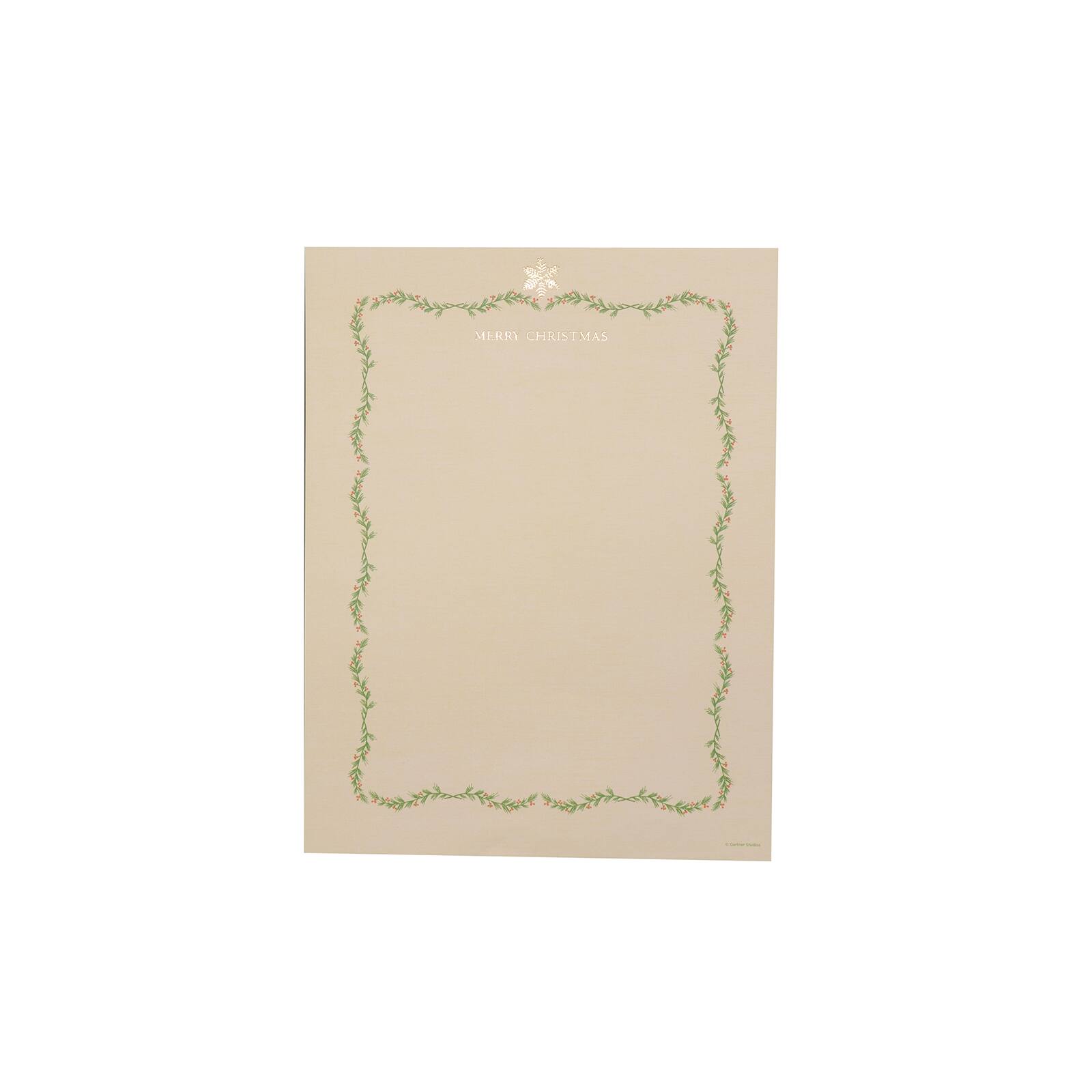 Gartner Studios® Holly Border Foil Stationery Paper Michaels