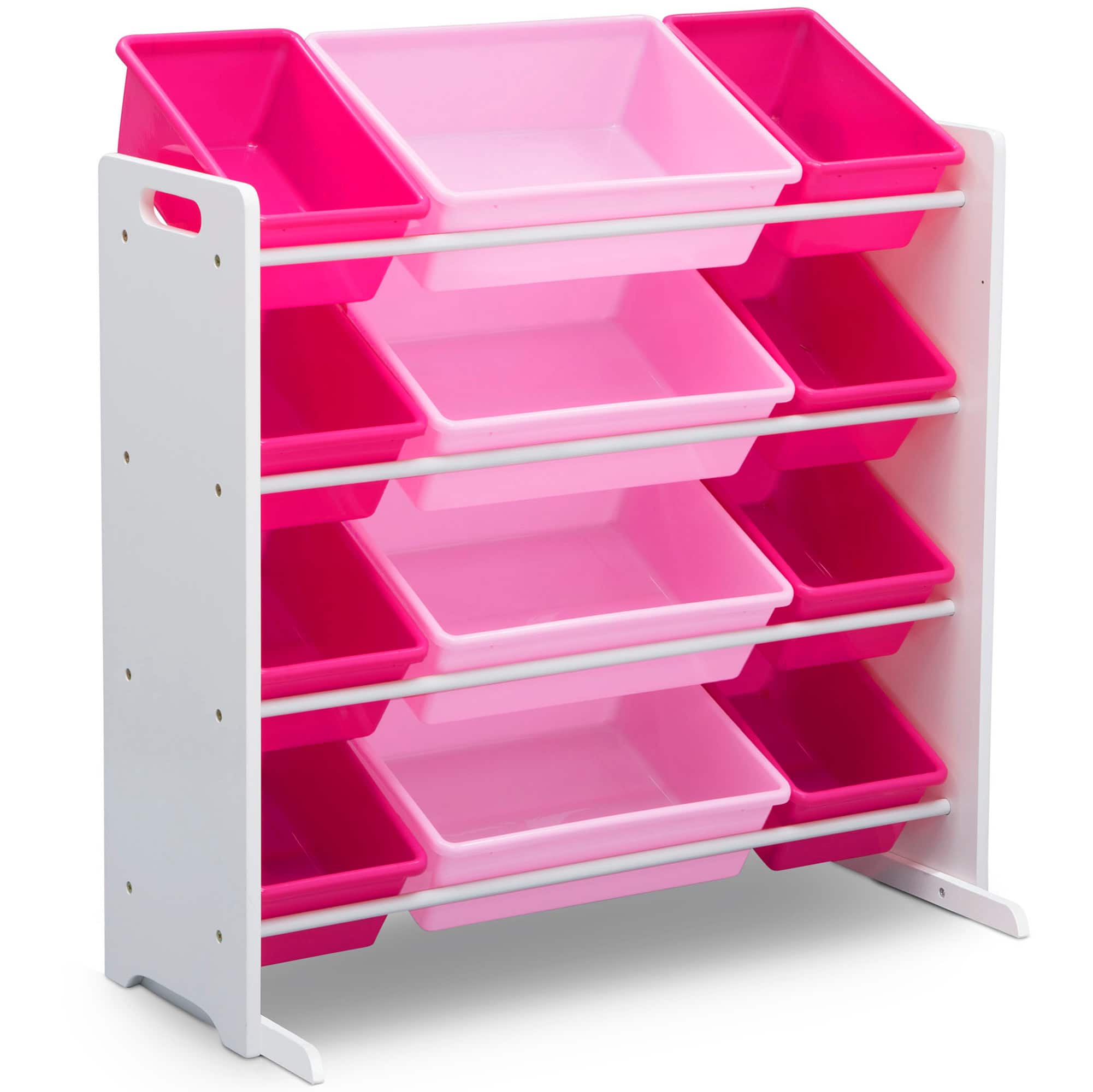 Kids Storage Organizer With 12 Plastic Bins