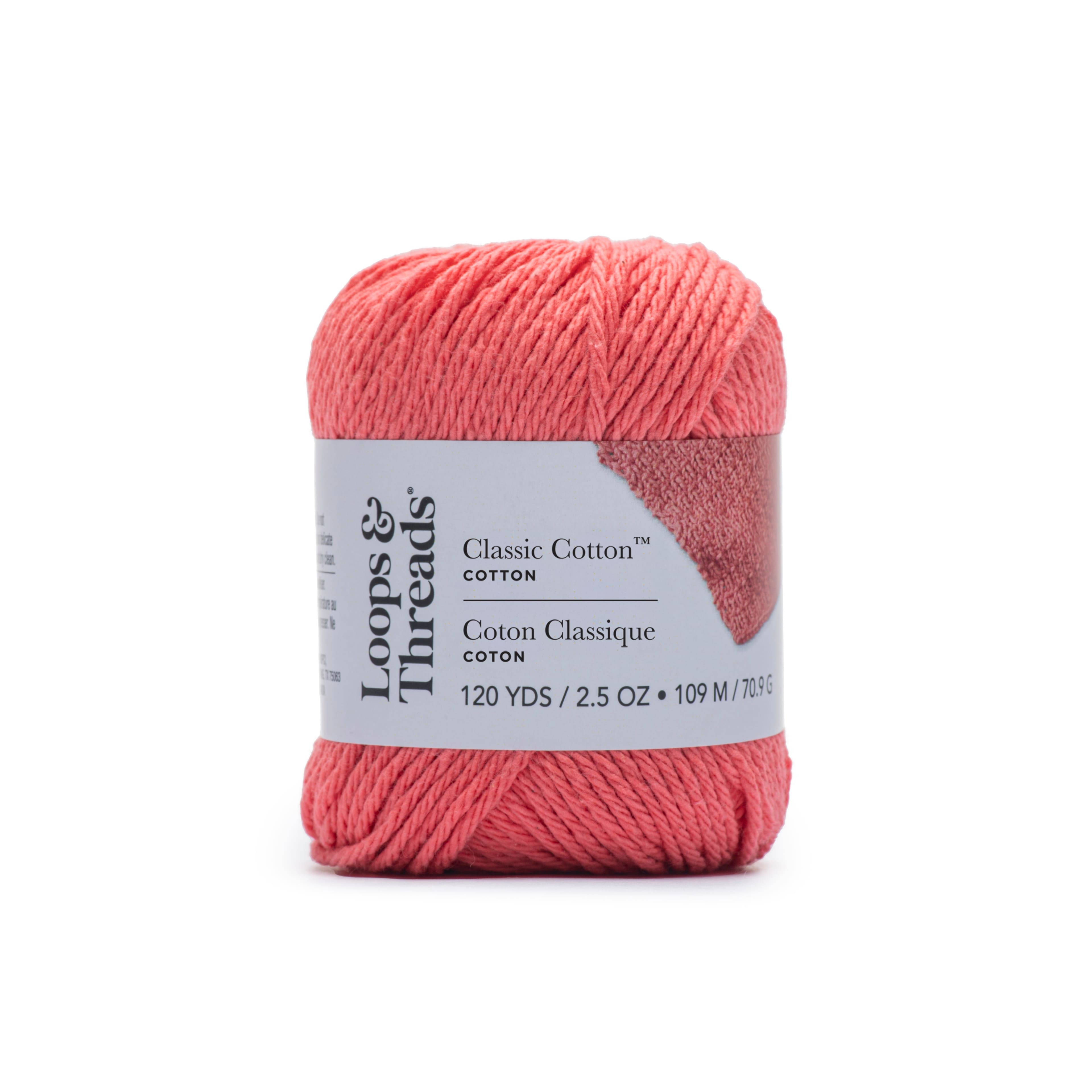 18 Pack: Classic Cotton&#x2122; Yarn by Loops &#x26; Threads&#xAE;