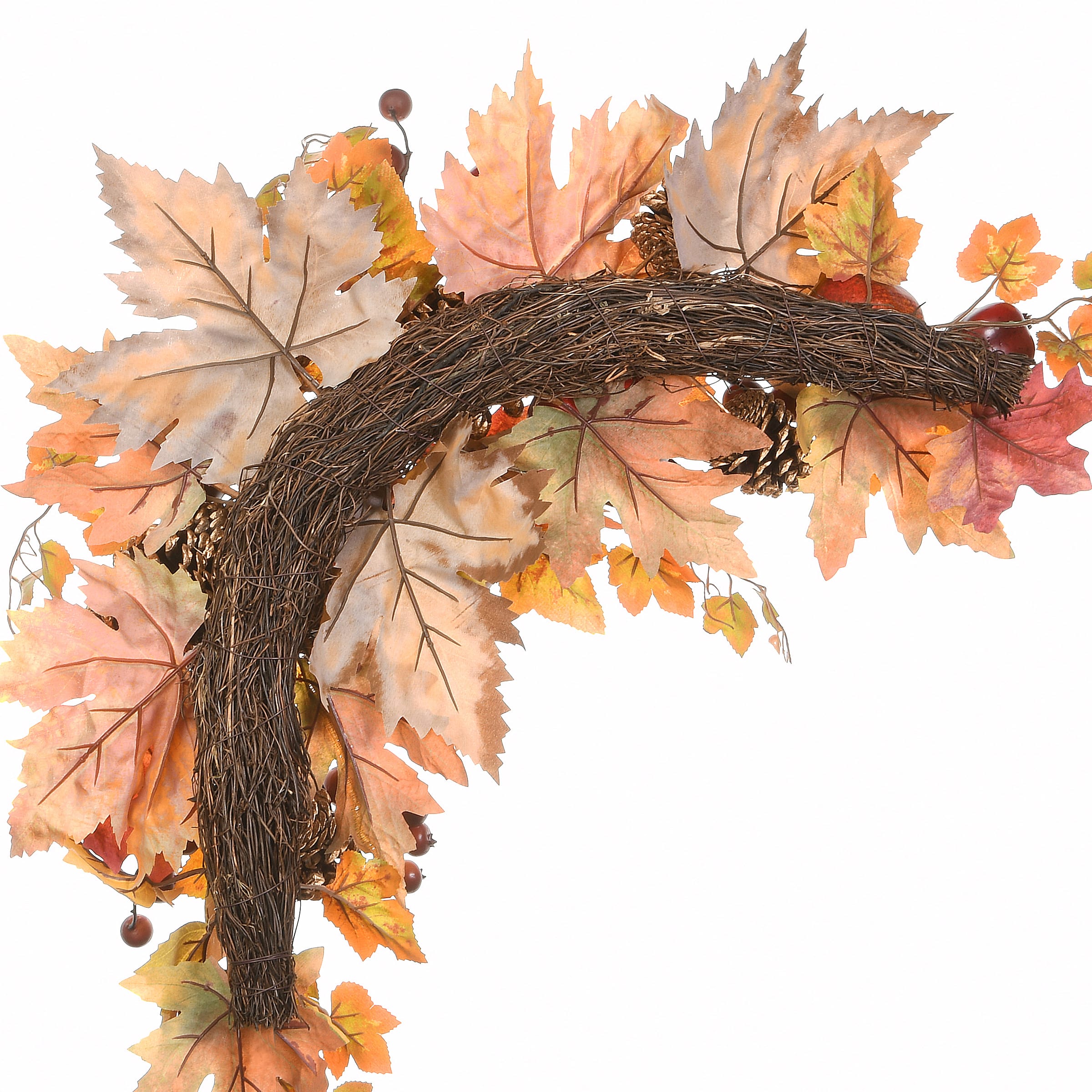 30&#x22; Harvest Maple Leaves Swags, 2ct.