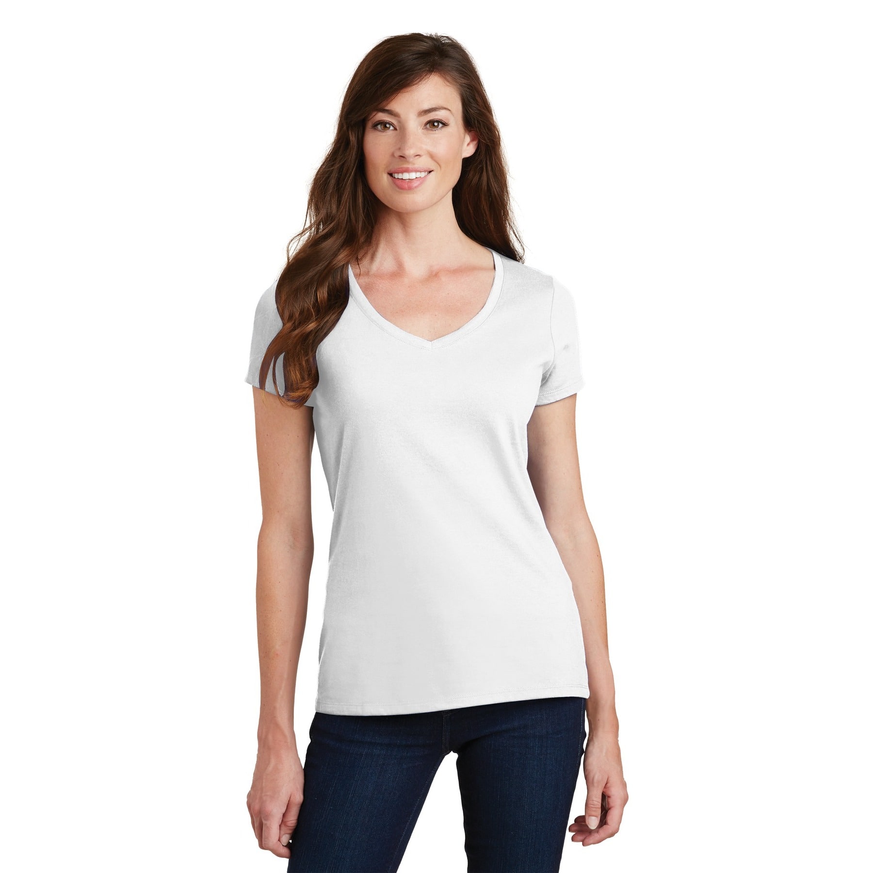 Port &#x26; Company&#xAE; Fan Favorite&#x2122; Ladies V-Neck T-Shirt