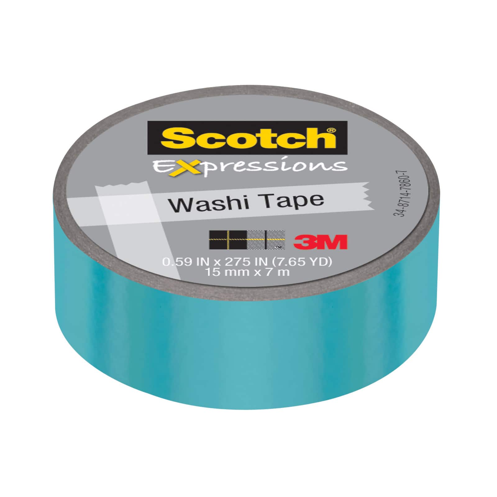 3M Scotch&#xAE; Expressions Iridescent Blue Washi Tape