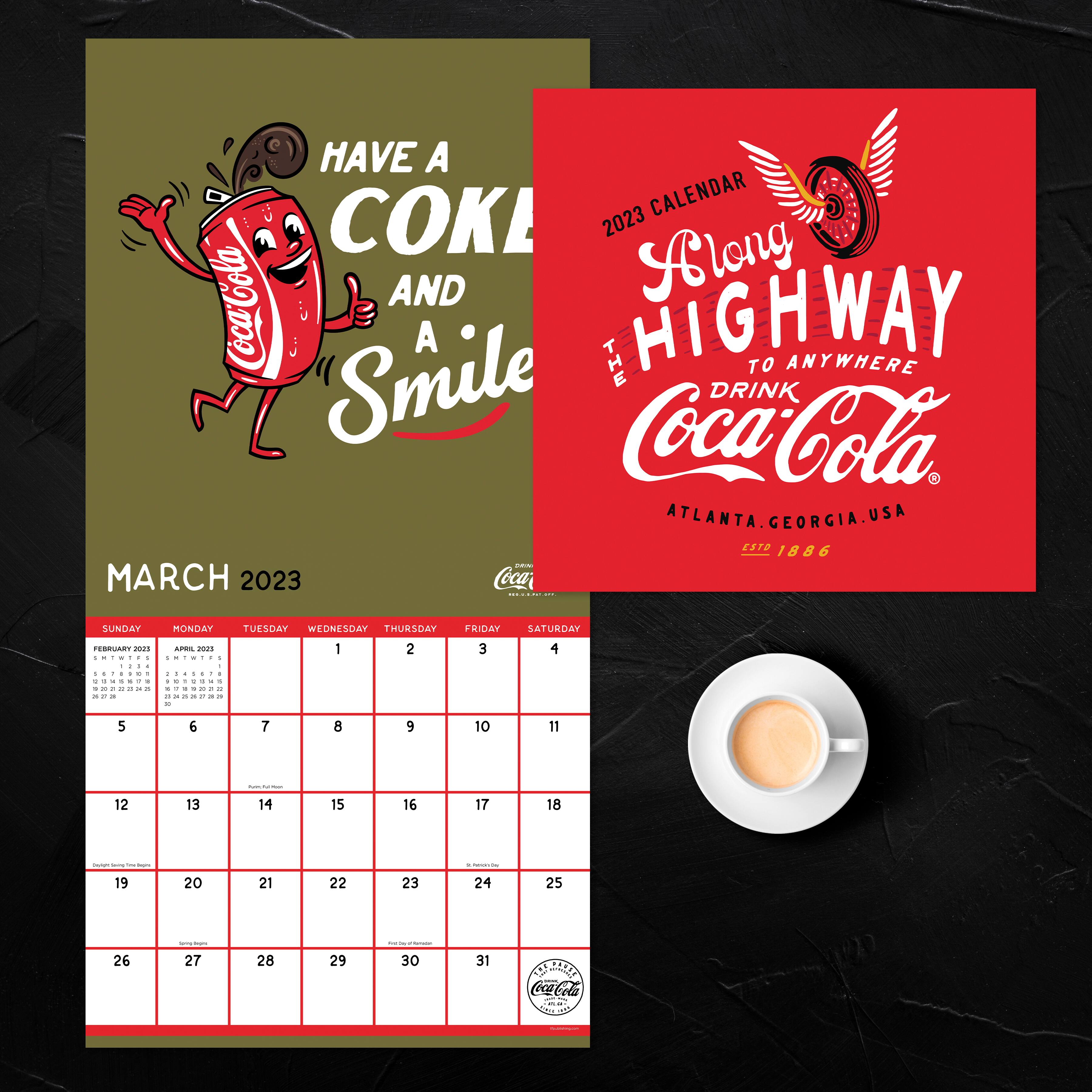 2023 Coca Cola: Highway 66 Wall Calendar | Michaels