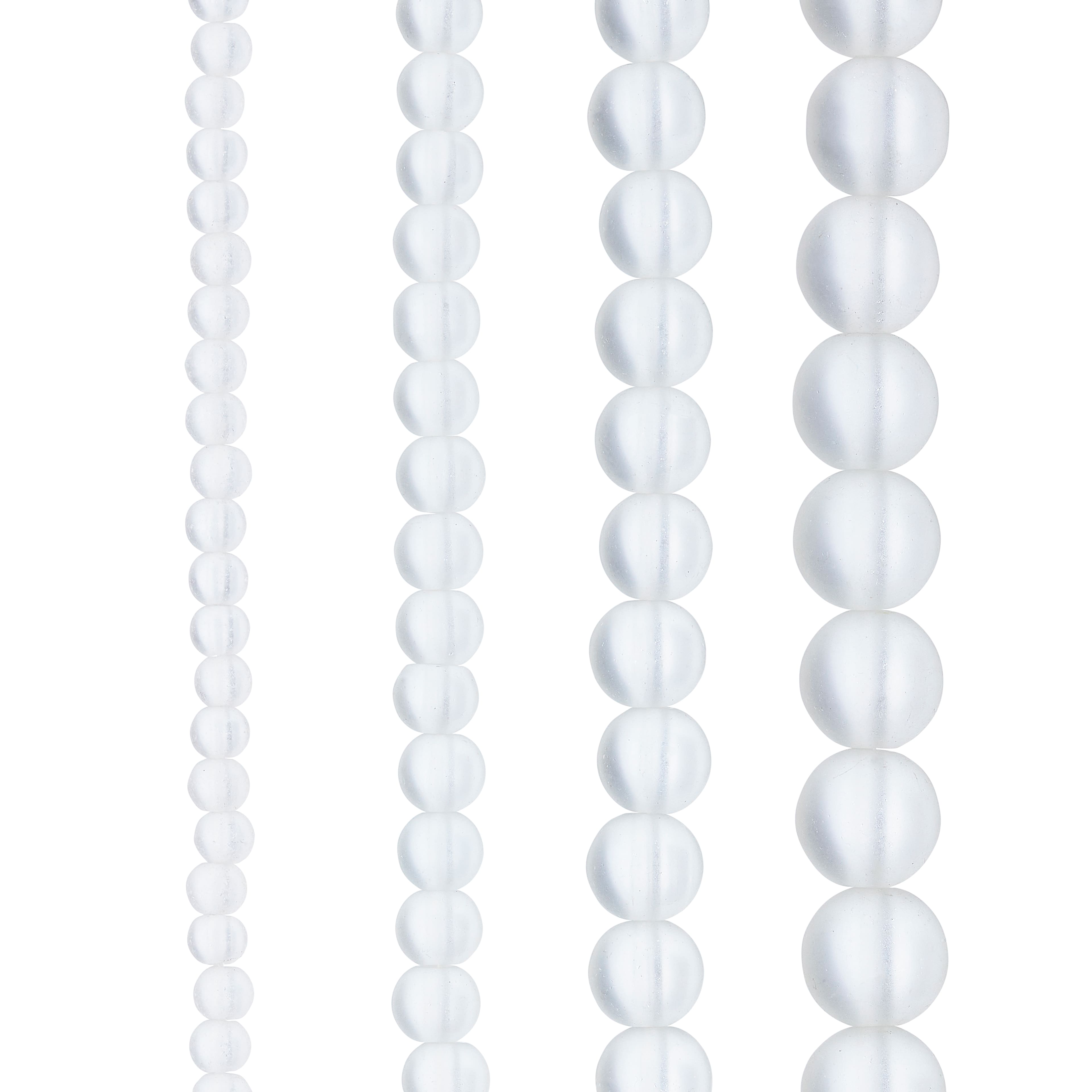 12 Pack: Matte Glass Round Beads by Bead Landing®
