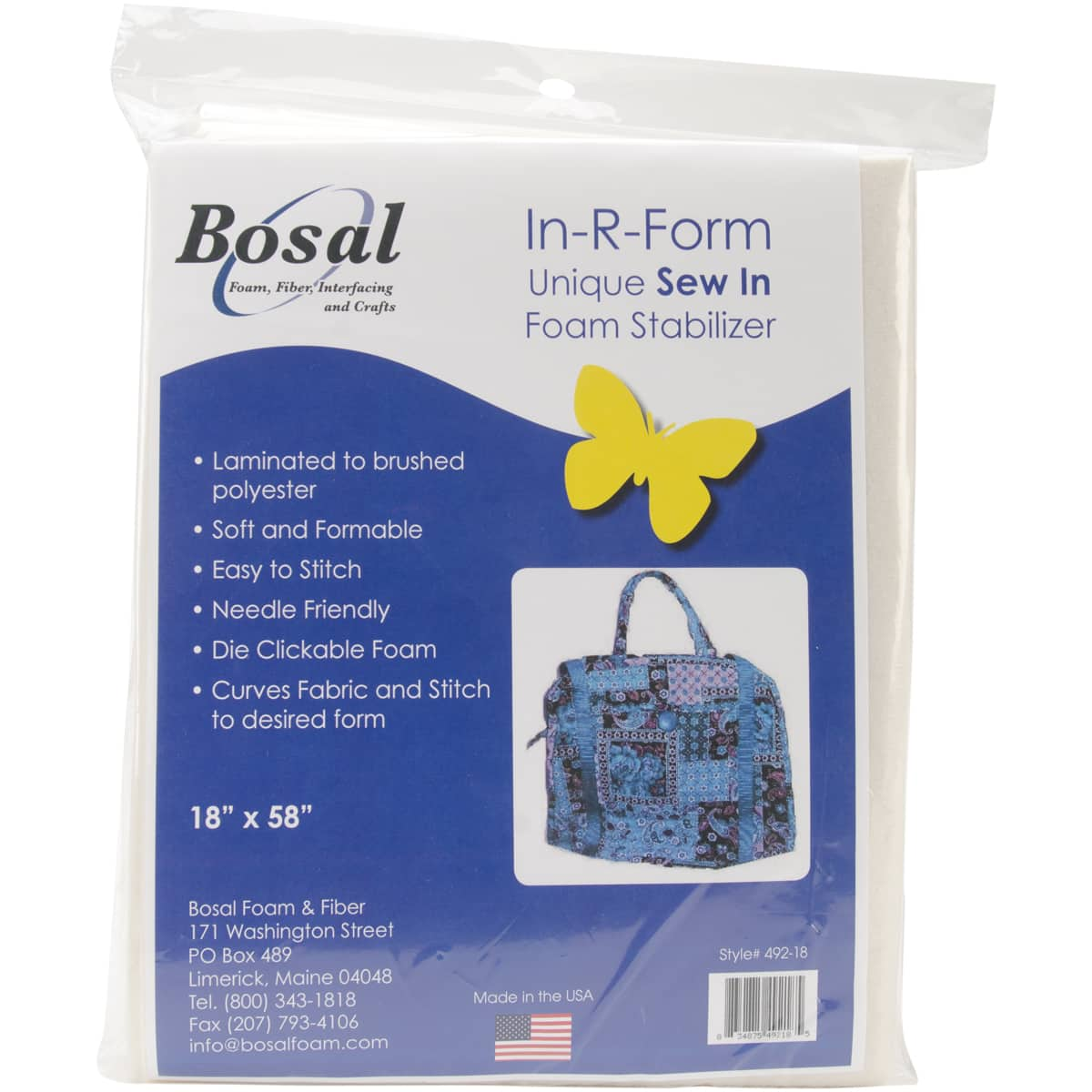 Bosal In-R-Form Unique Sew-In Foam Stabilizer 18x58