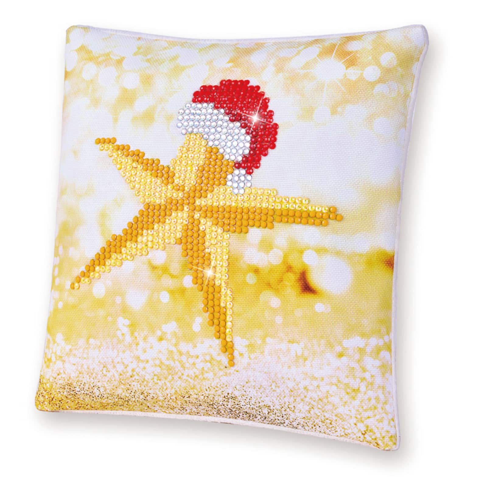 Diamond Dotz&#xAE; Beginner Christmas Star Decorative Mini Pillow Kit
