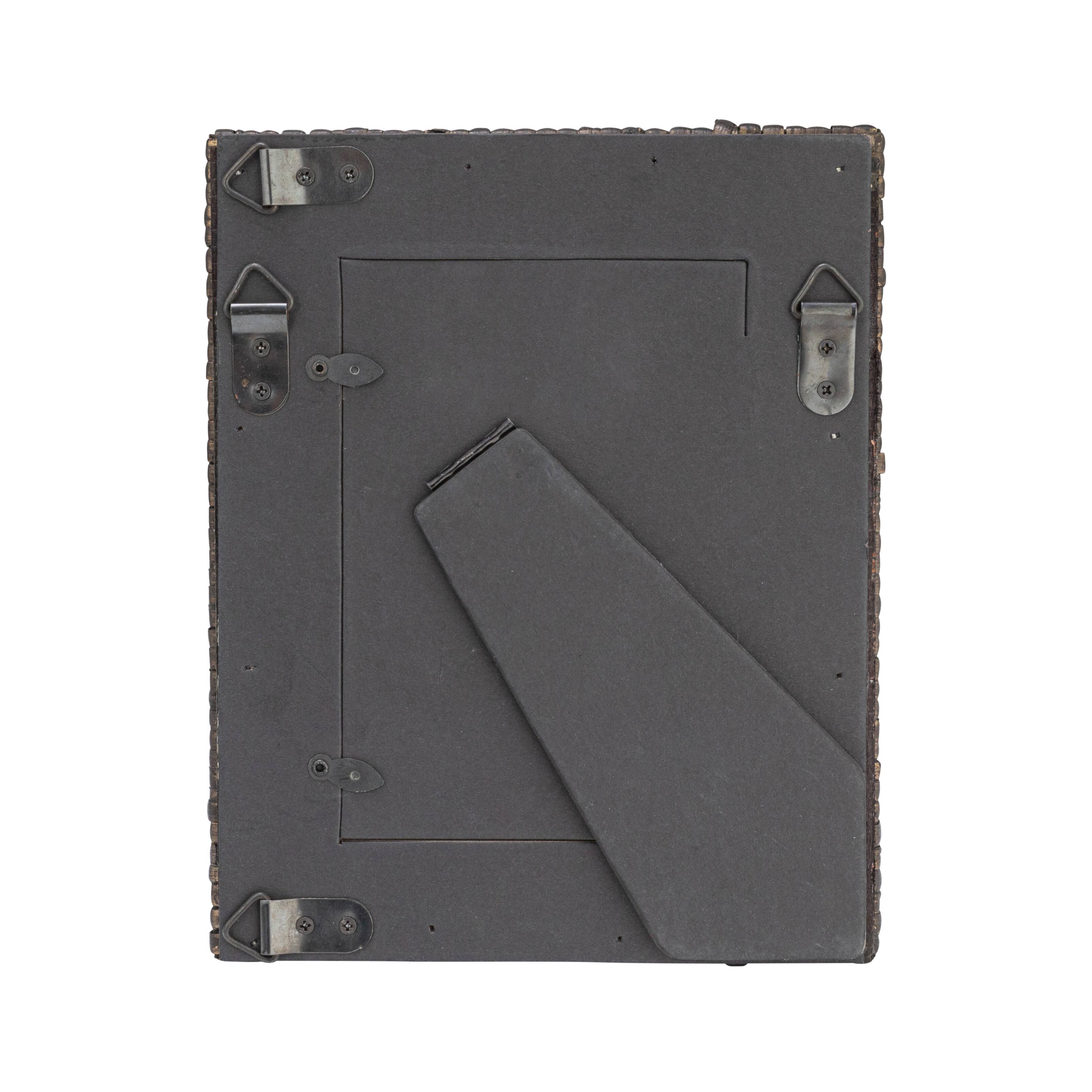 Hello Honey® Black Handwoven Rattan Photo Frame