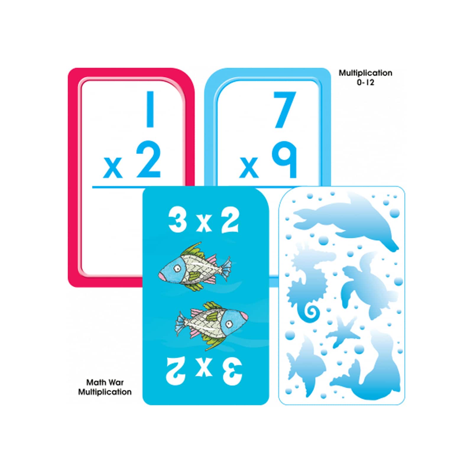 School Zone&#xAE; Math 3-4 Flash Card, 4 Pack