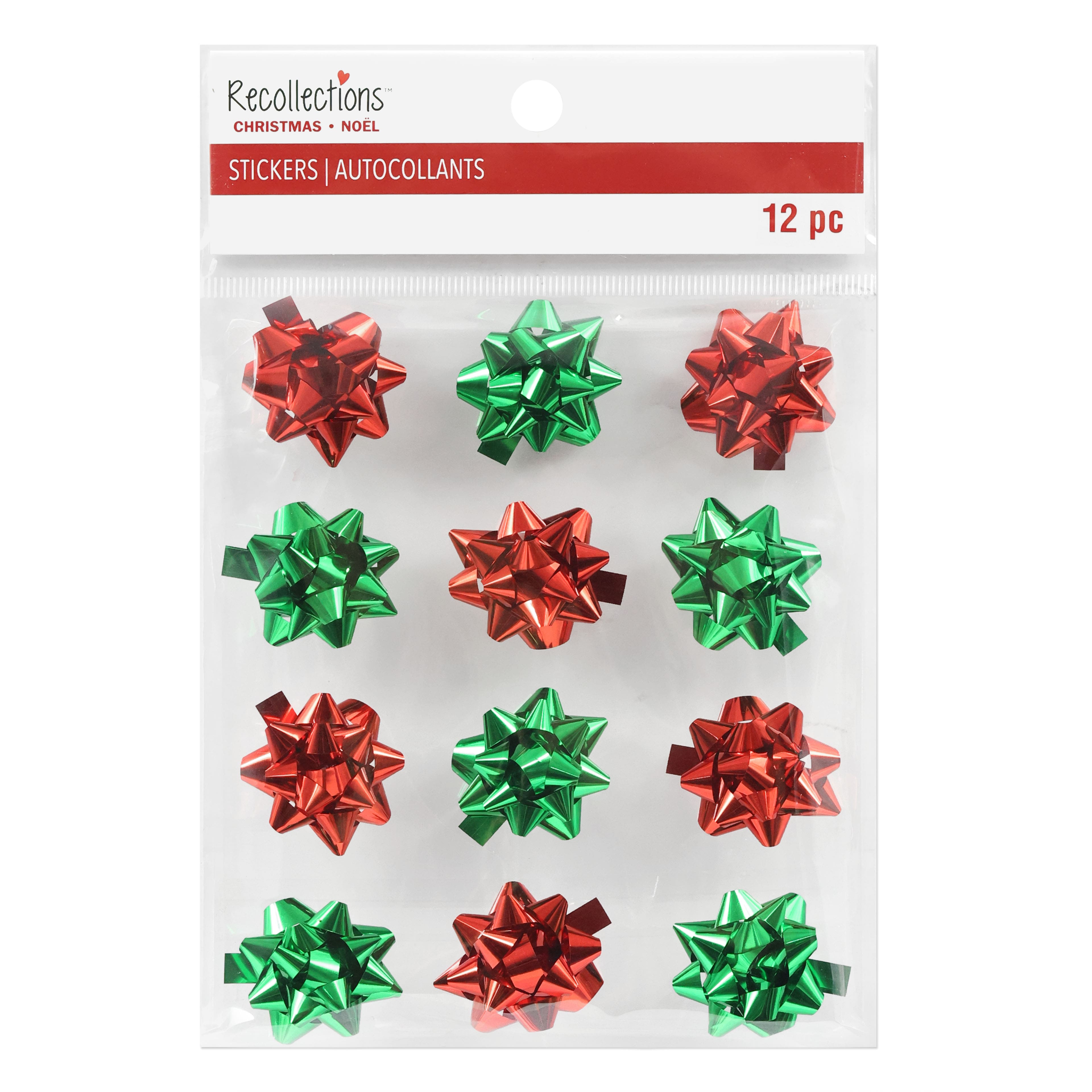 Red &#x26; Green Bow Stickers by Recollections&#x2122;