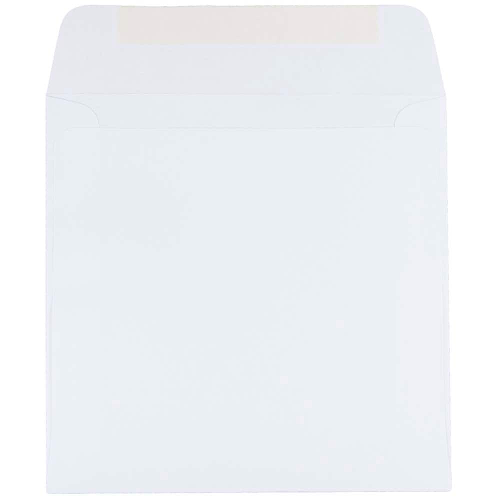 JAM Paper 6.5&#x22; x 6.5&#x22; White Square Invitation Envelopes