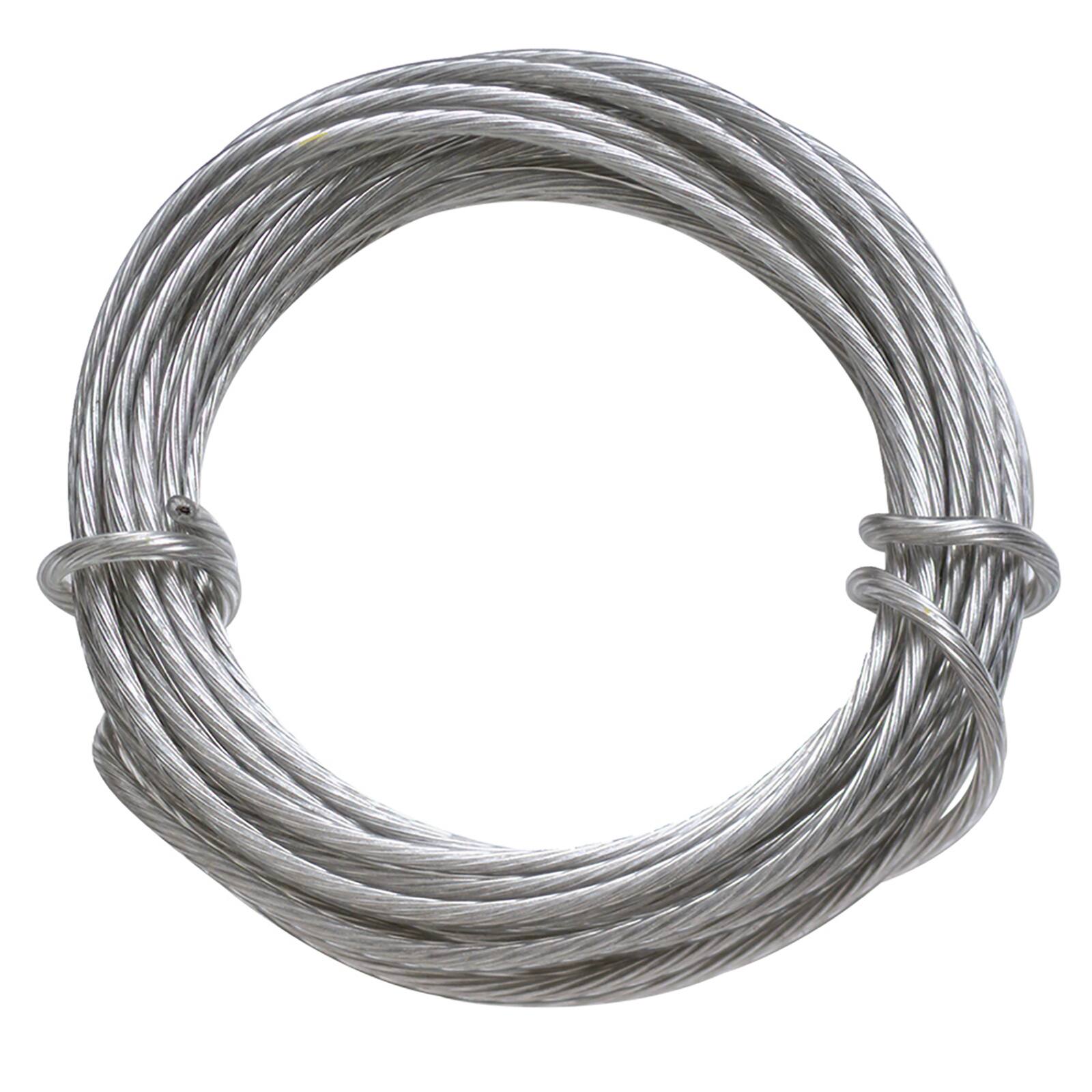 HangZ™ 43lb. Stainless Steel Plastic Coated Gallery Wire, 500ft.