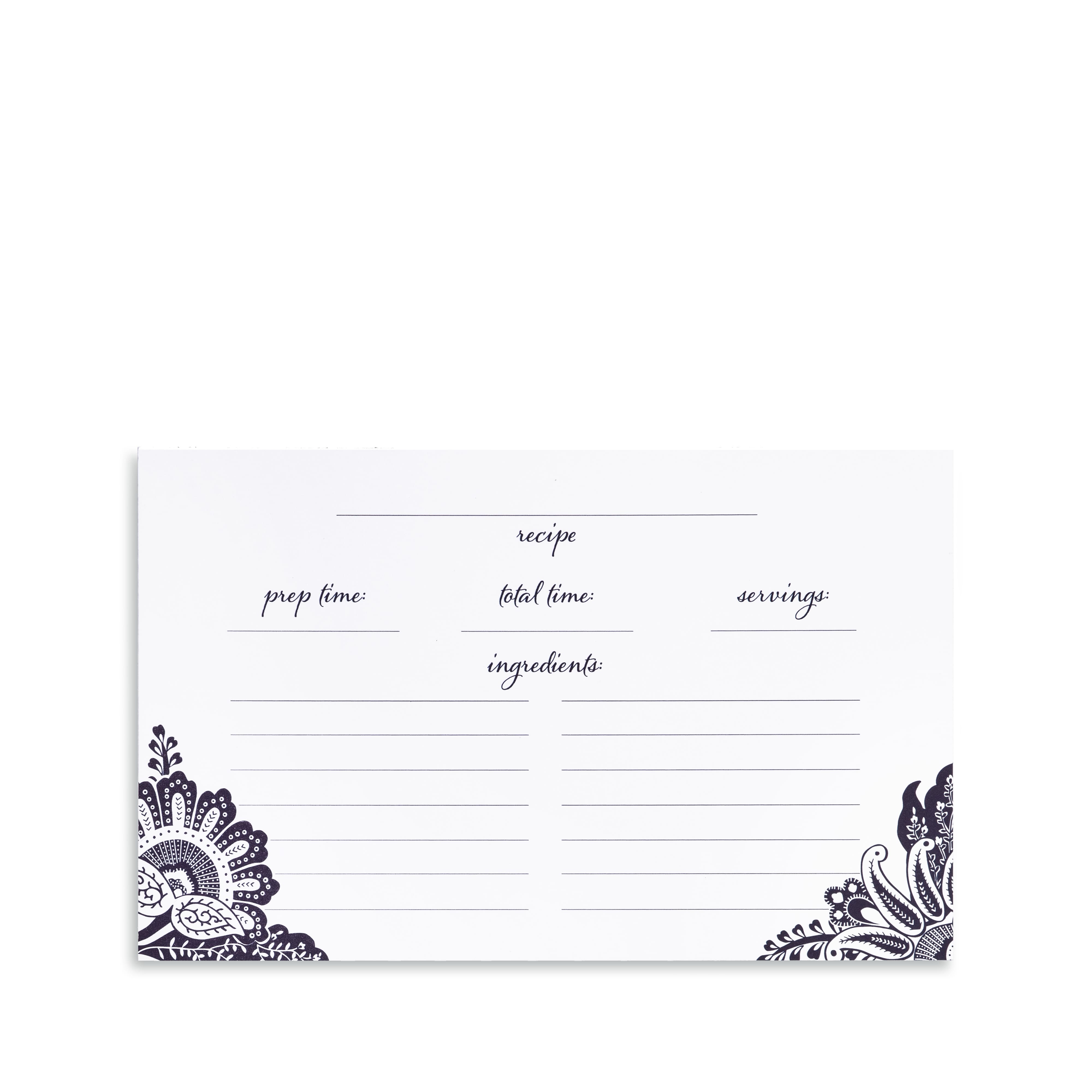 Vera Bradley&#xAE; Java Navy White Recipe Tin Box