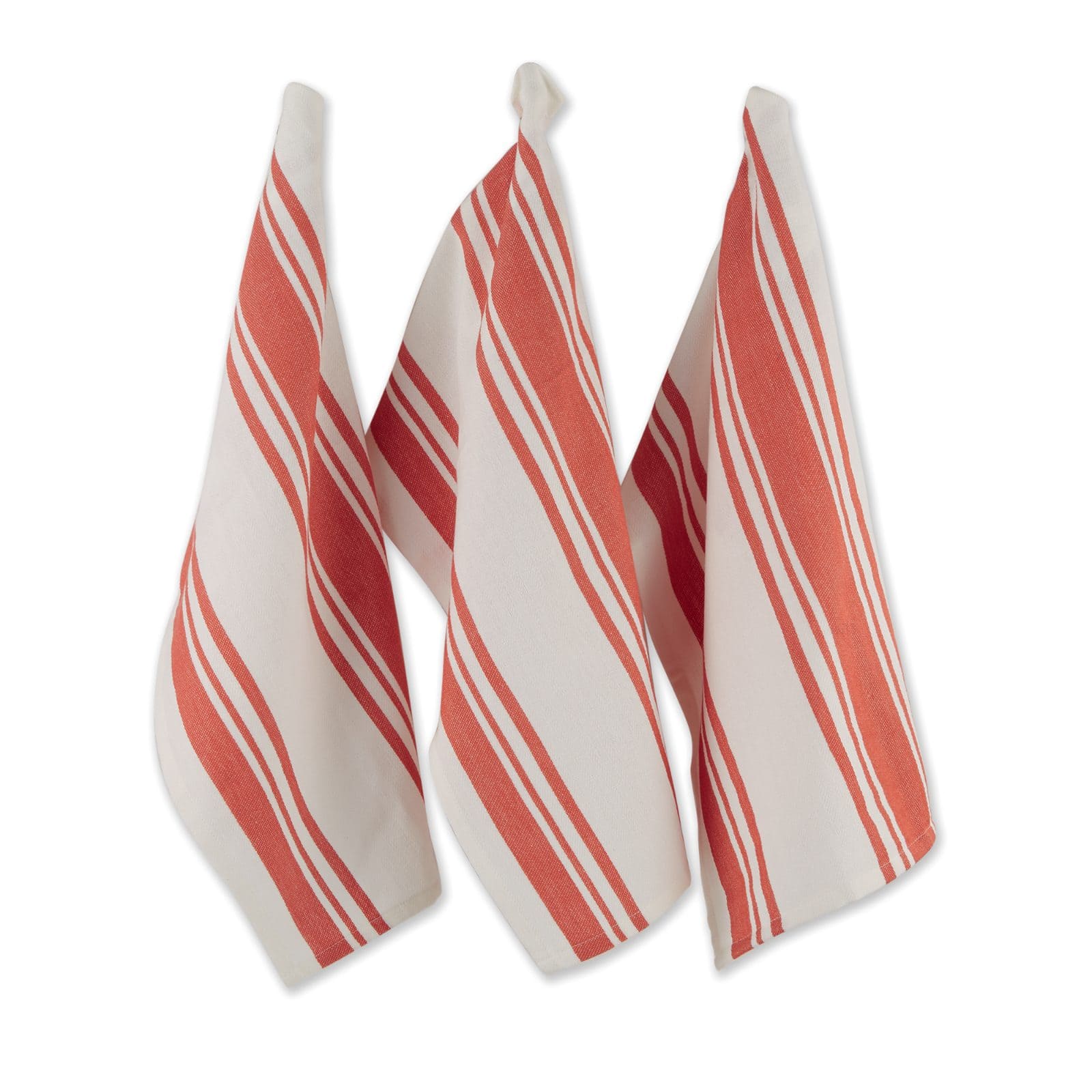 DII® Vintage Red Chef Stripe Dish Towels, 3ct.