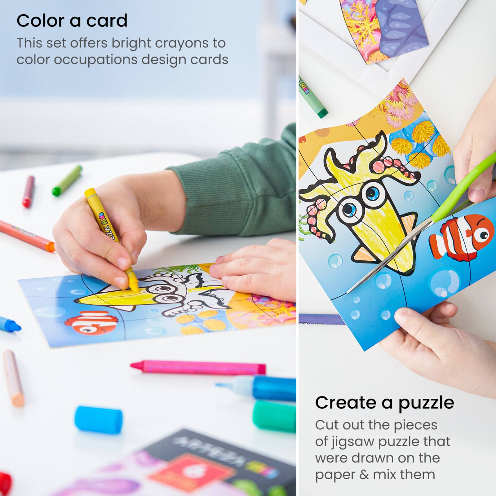 Arteza® Kids Sea Life Jigsaw Puzzle Set, 32 pcs