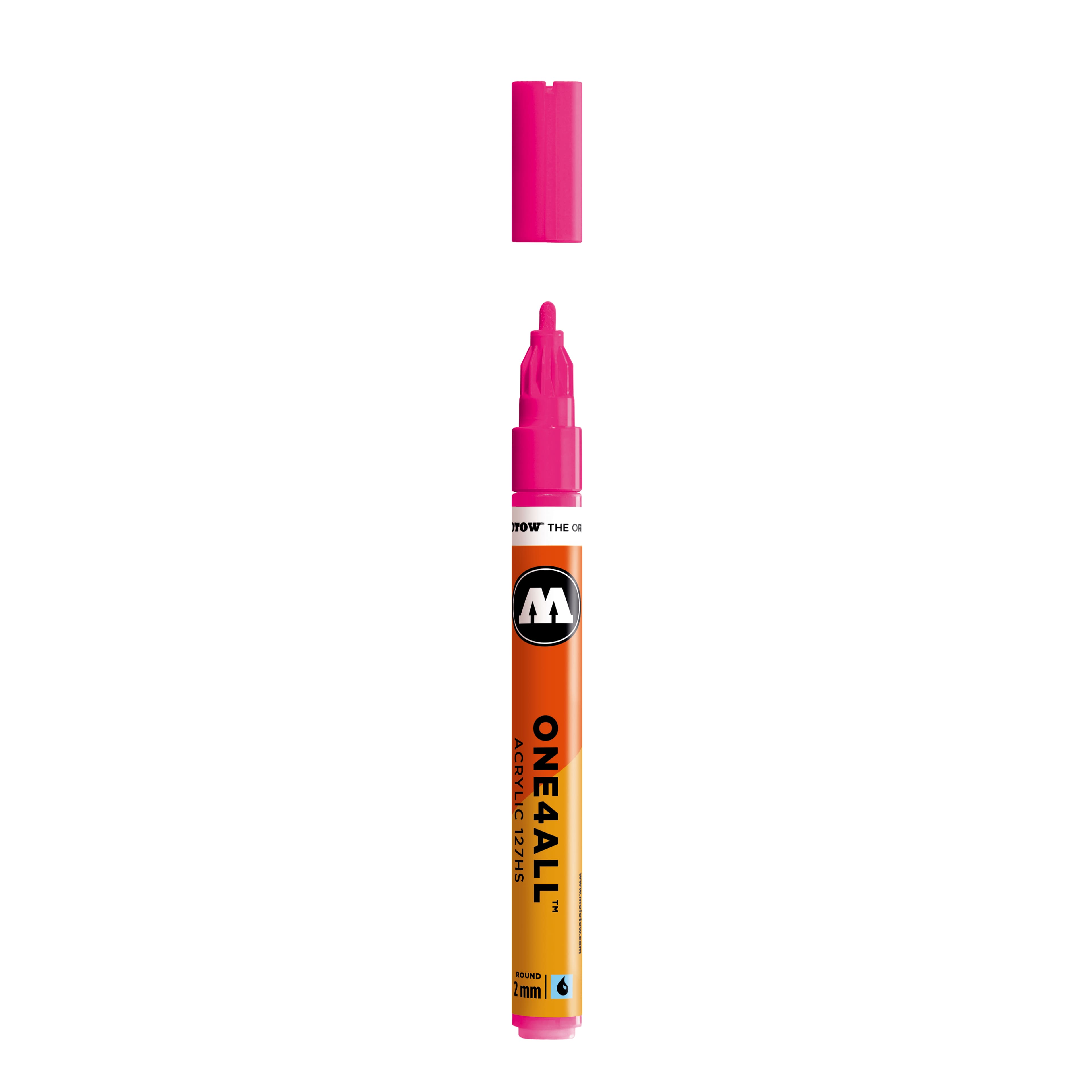 Molotow&#x2122; ONE4ALL&#x2122; Fluorescent Pink Acrylic 127HS Paint Marker