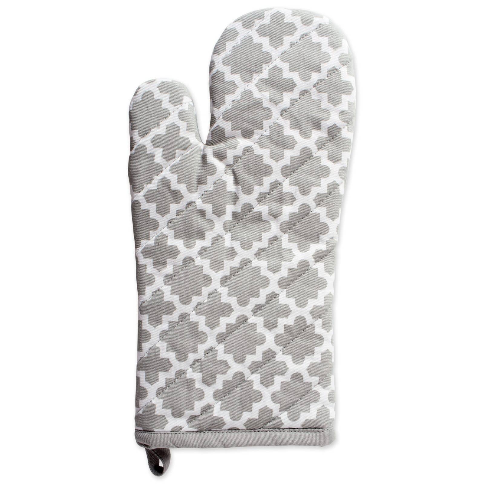 DII® Gray Lattice Oven Mitt Set, 2ct.