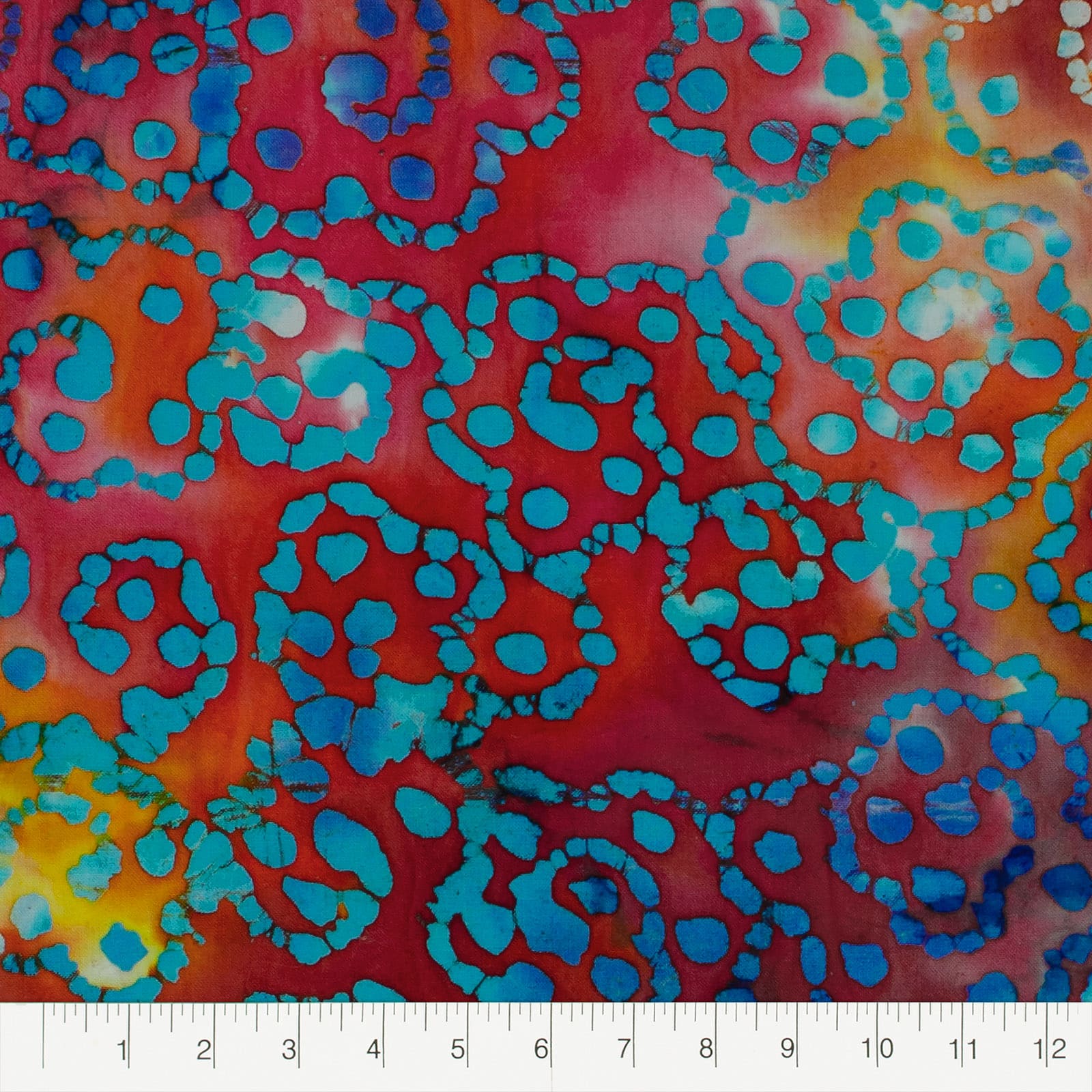 12 Pack: Batik Printed Fabric Bundle by Loops &#x26; Threads&#x2122;