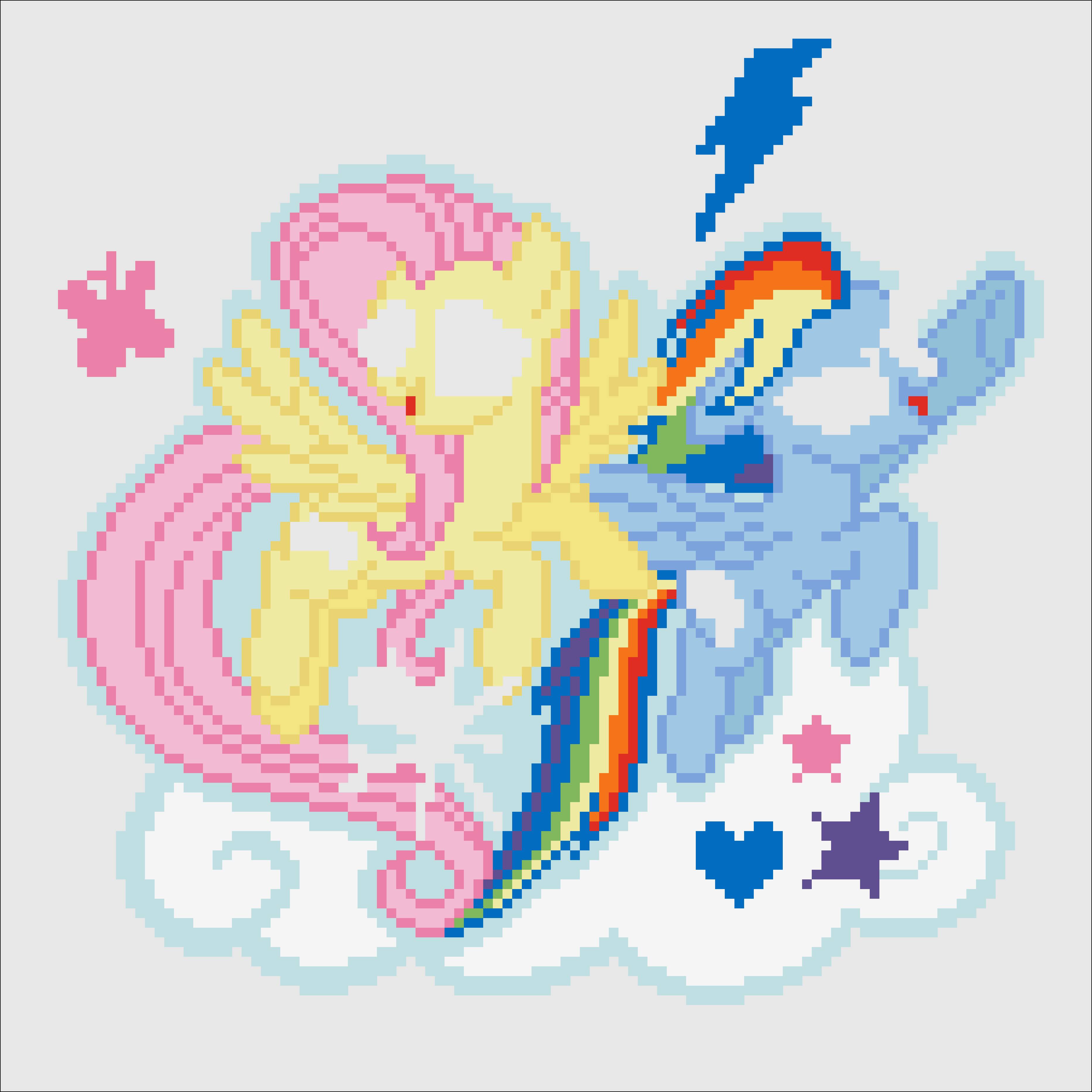 Camelot&#xAE; Dots Fluttershy &#x26; Rainbow Dash Diamond Painting Kit