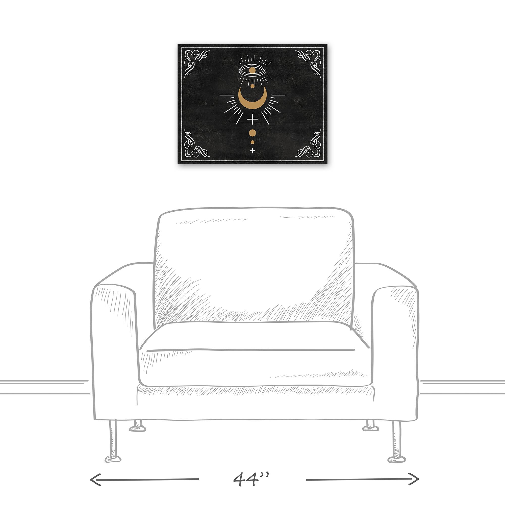 Eye Moon Boarder 8 16" x 20" Canvas Wall Art