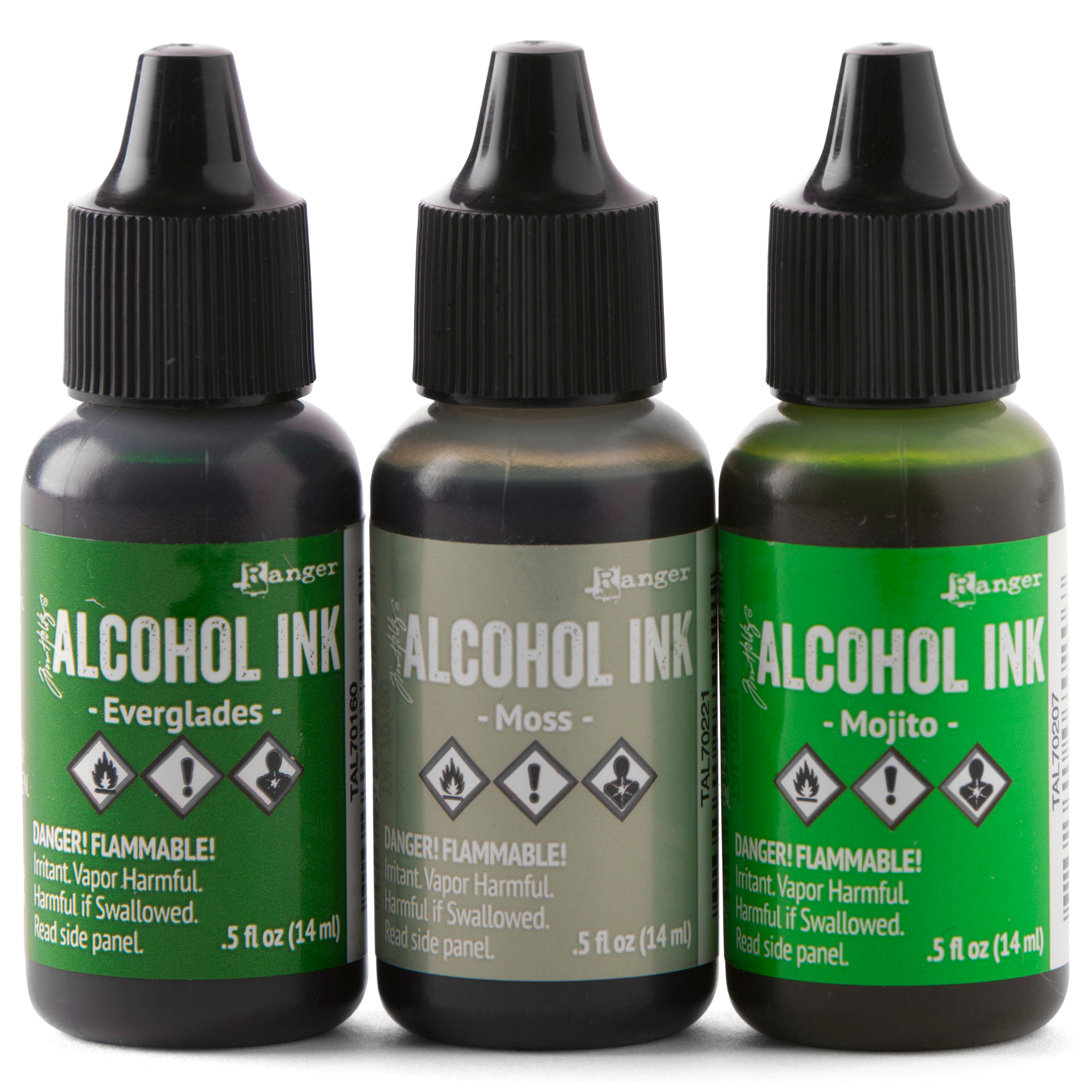 6 Packs: 3 ct. (18 total) Tim Holtz® Mint & Green Spectrum Alcohol Inks