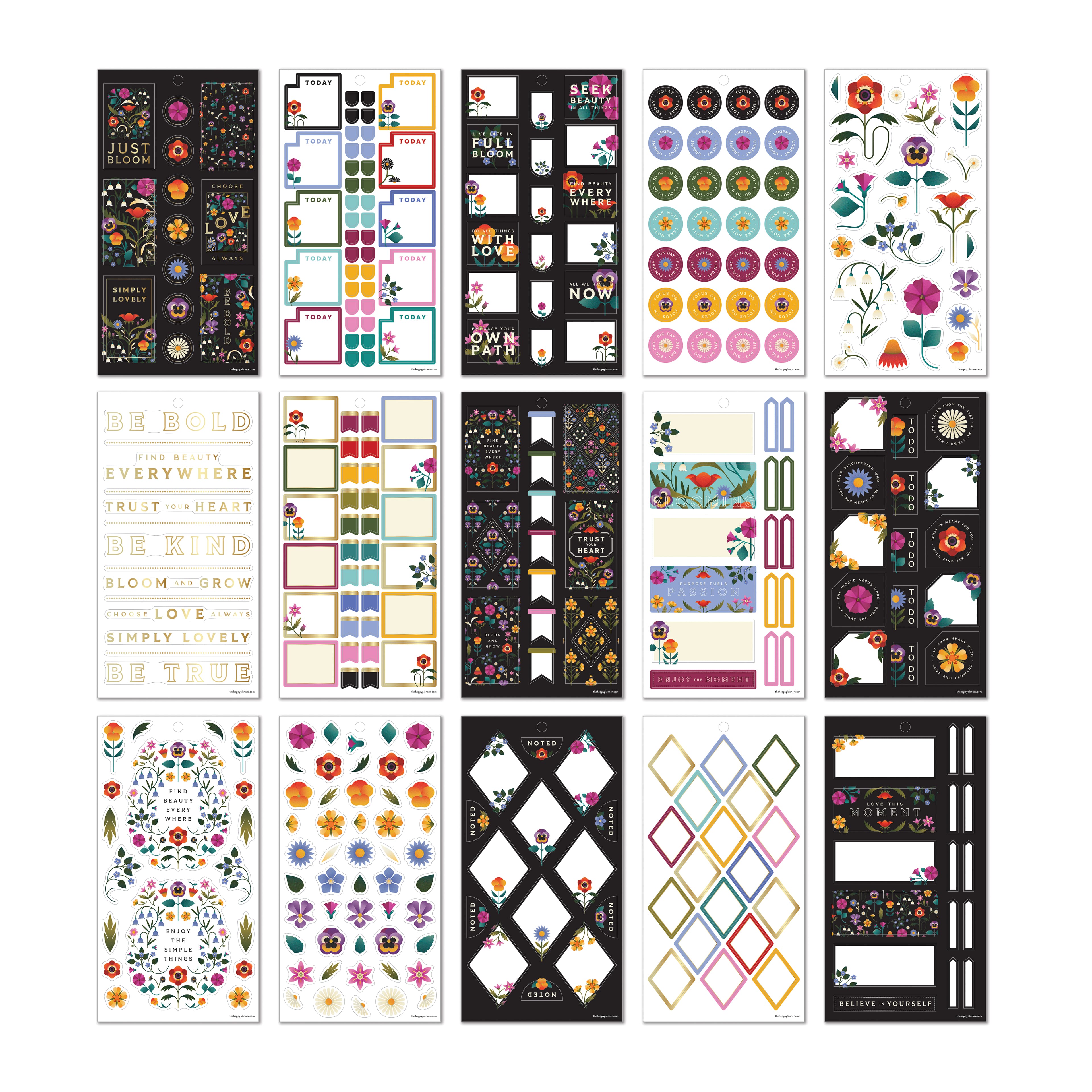 The Classic Happy Planner&#xAE; Radiant Garden Sticker Book