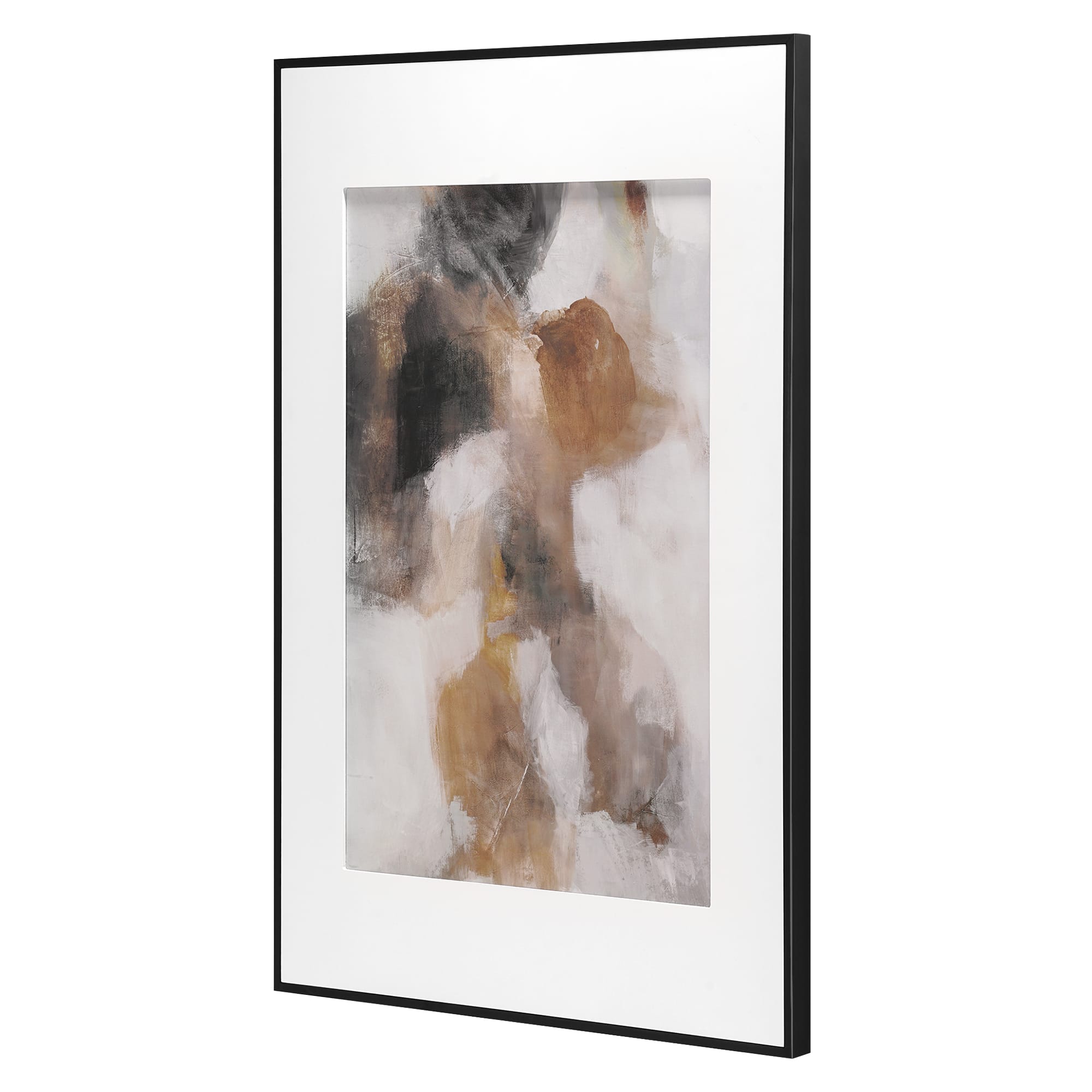 American Art Decor Echoes of Painted Canyons Framed Abstract Watercolor Wall Art - 36.5&#x22; x 24.5&#x22;
