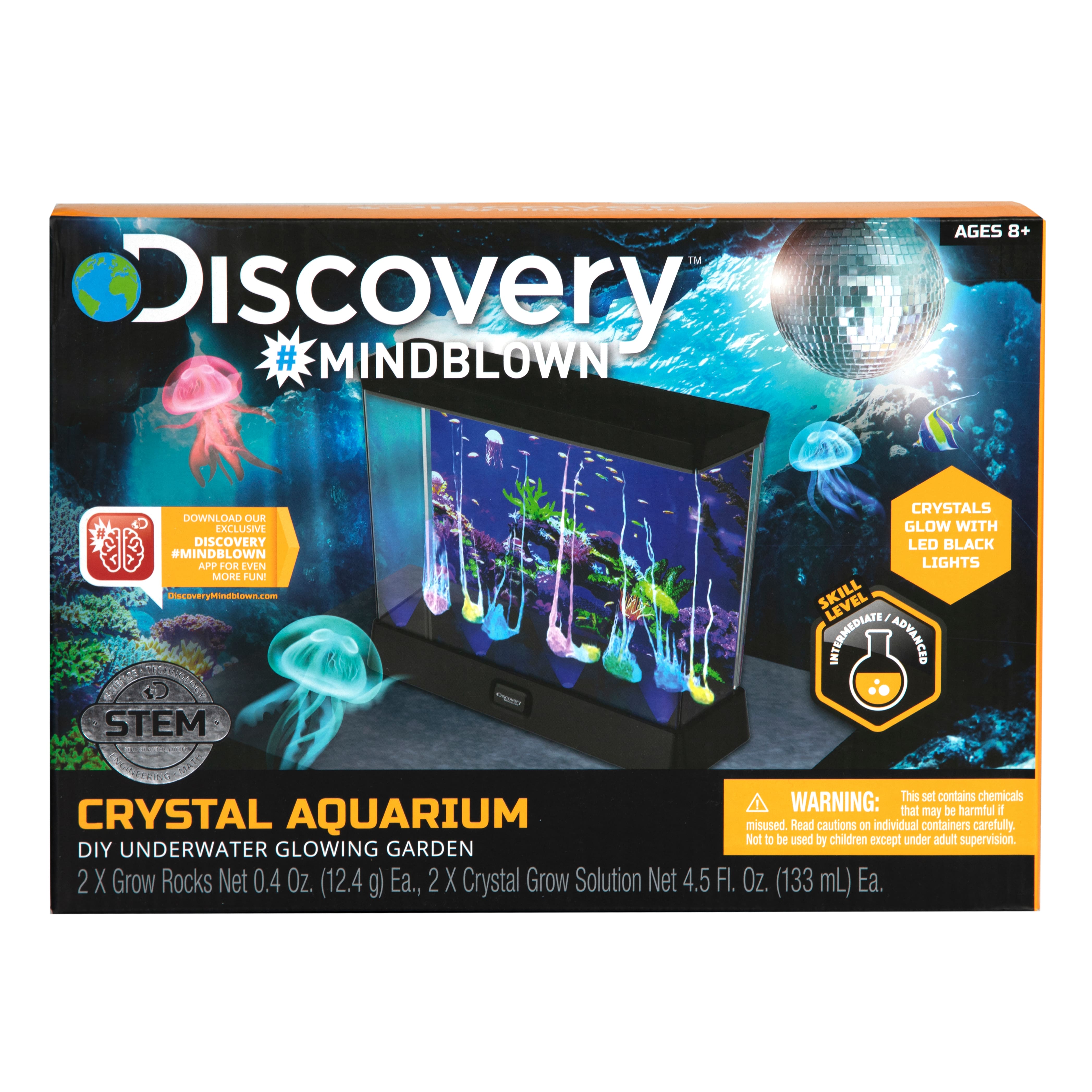 8 Pack: Discovery&#x2122; DIY Glowing Crystal Aquarium
