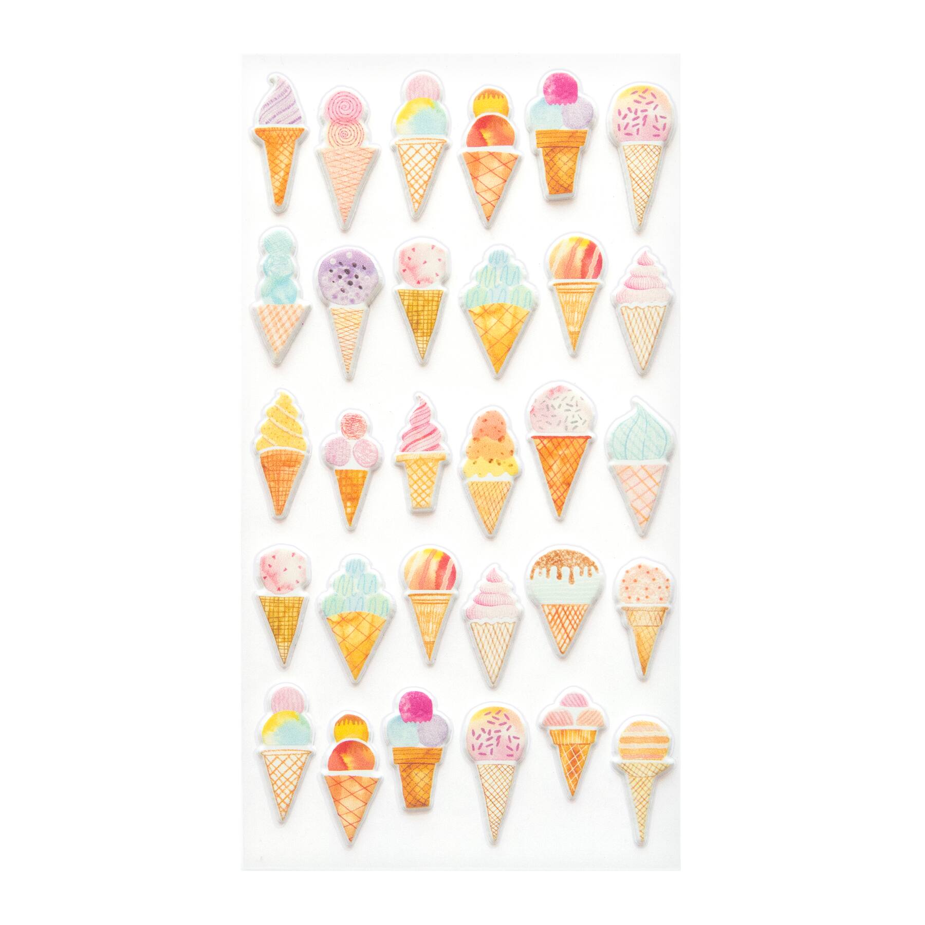iscream Sugar-riffic Cookies Sheet of 4 Repositionable Vinyl Cling Decals