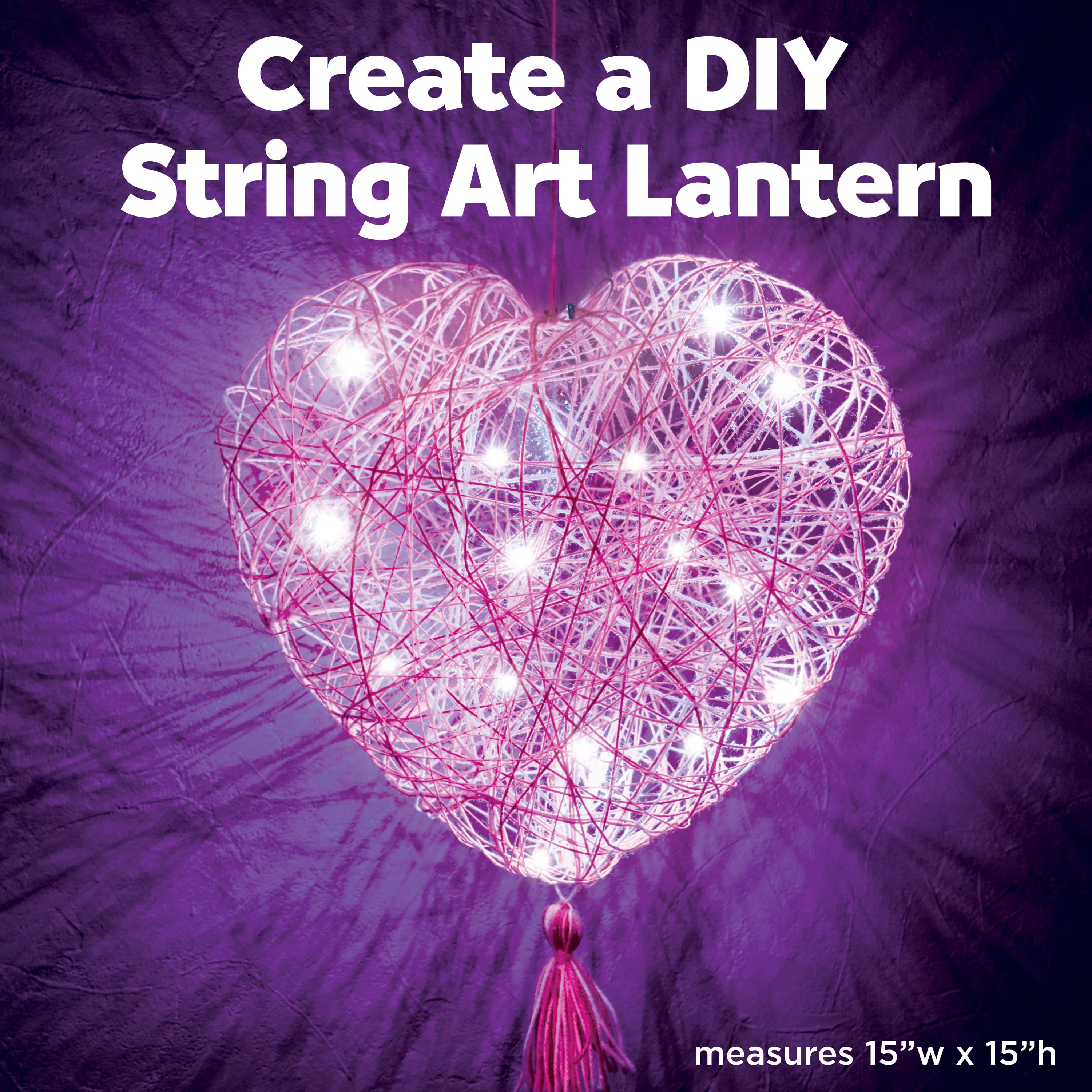 Creativity for Kids® String Art Heart Light