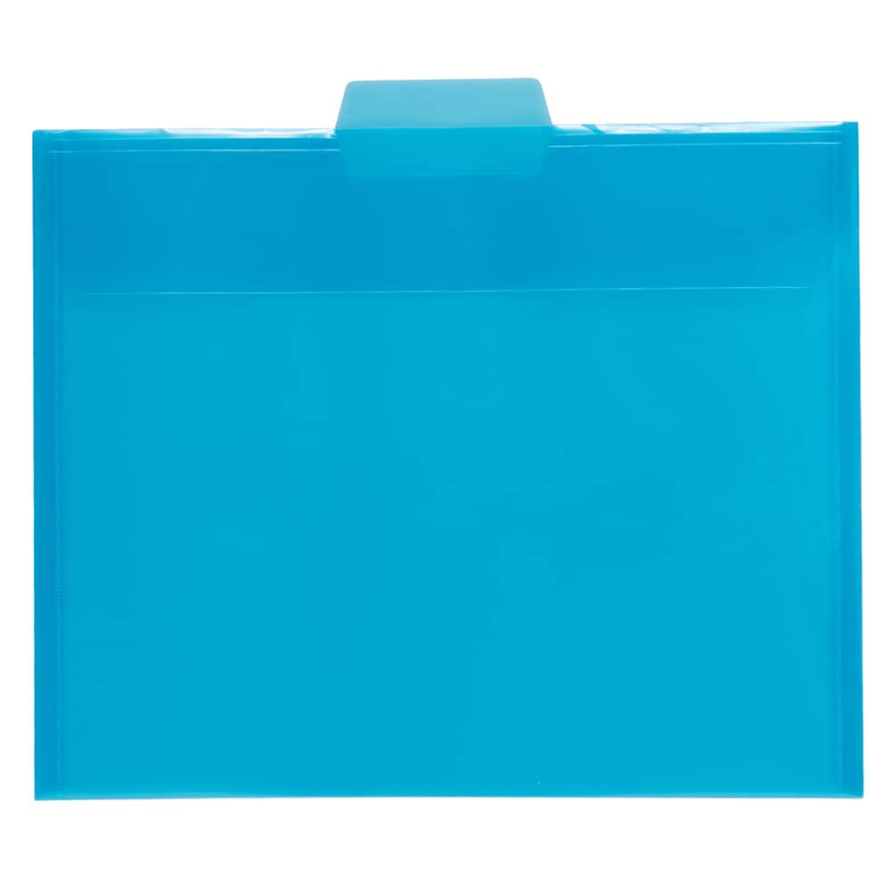 JAM Paper 8.5&#x22; x 11&#x22; Plastic File Folders, 6ct.