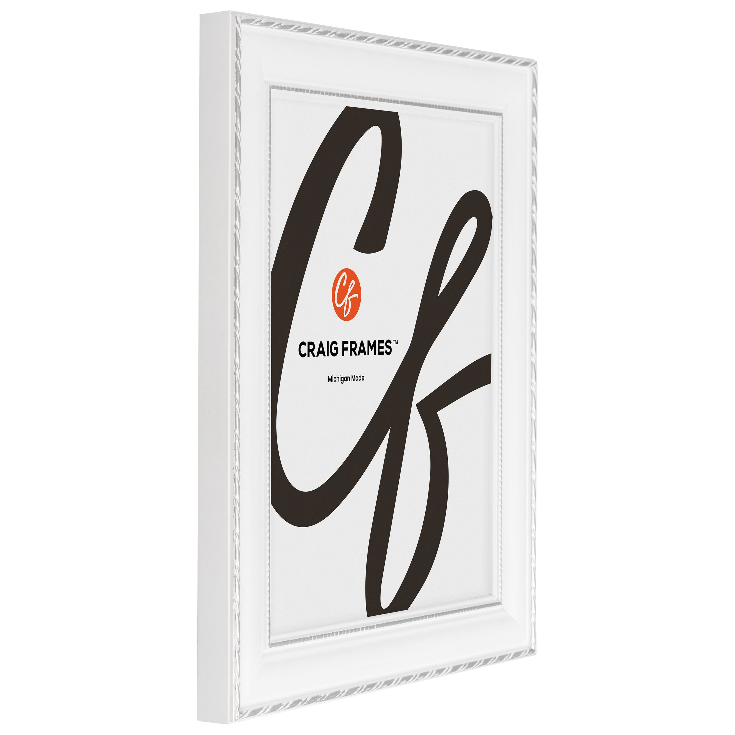 Craig Frames Victoria White & Silver Picture Frame