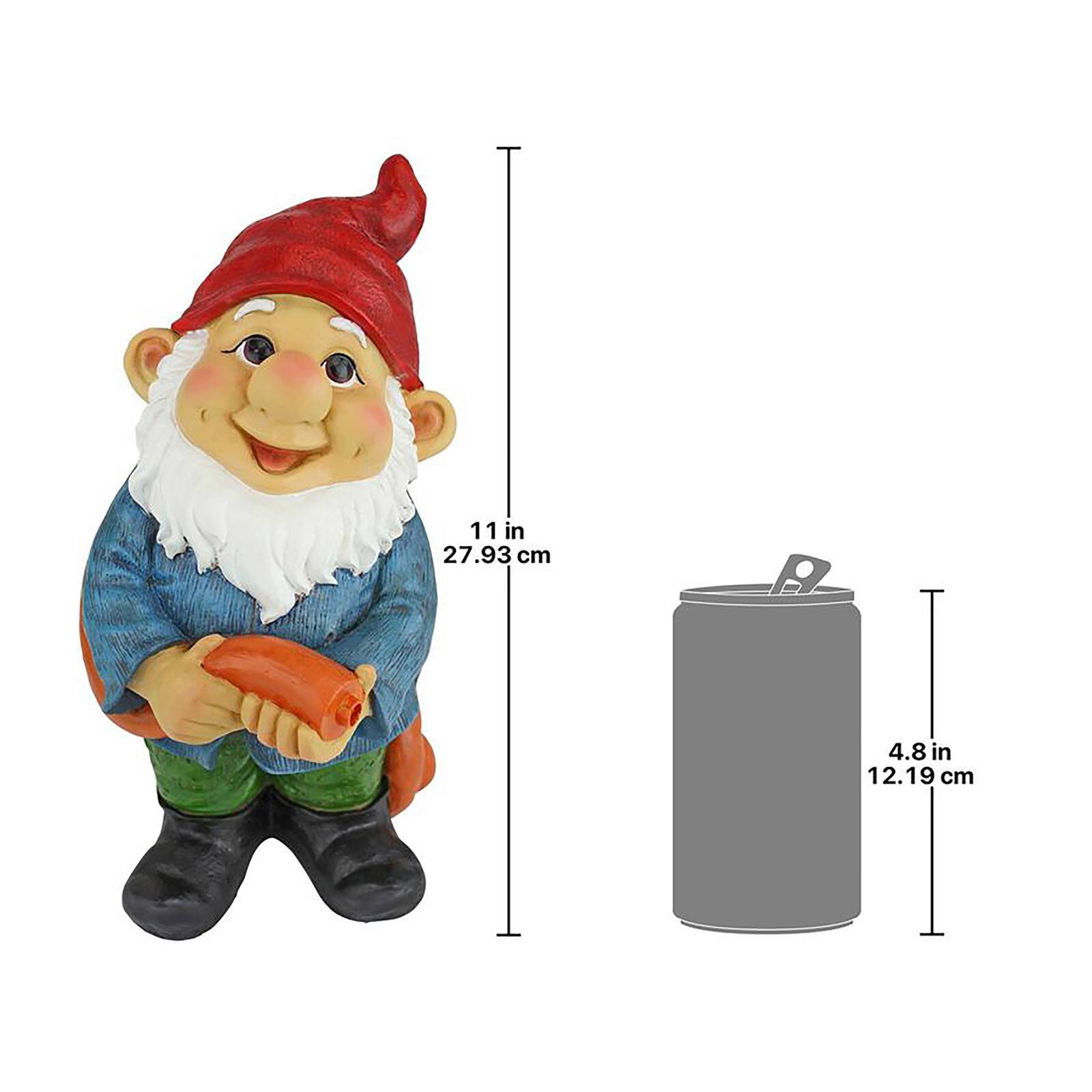 Design Toscano Hose It Off Harry Gnome Spitter Piped Statue