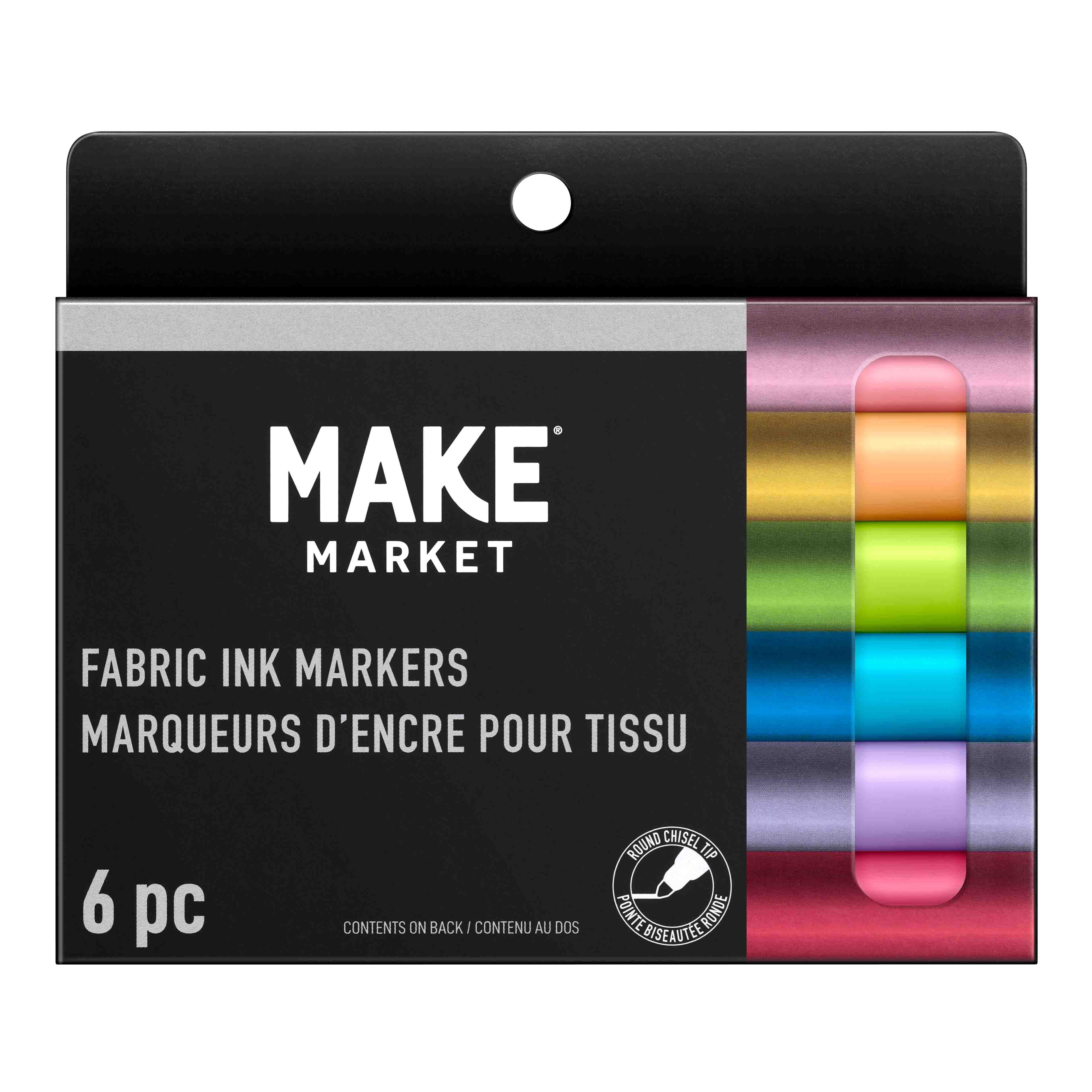 12 Packs: 6 ct. (72 total) Graffiti Fabric Markers by Make Market&#xAE;