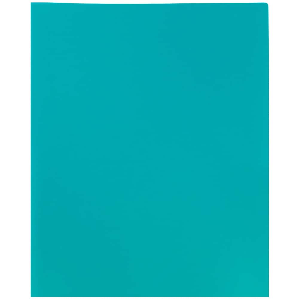 JAM Paper 9.5" x 11.5" Plastic 2 Pocket School POP Folders, 6ct.