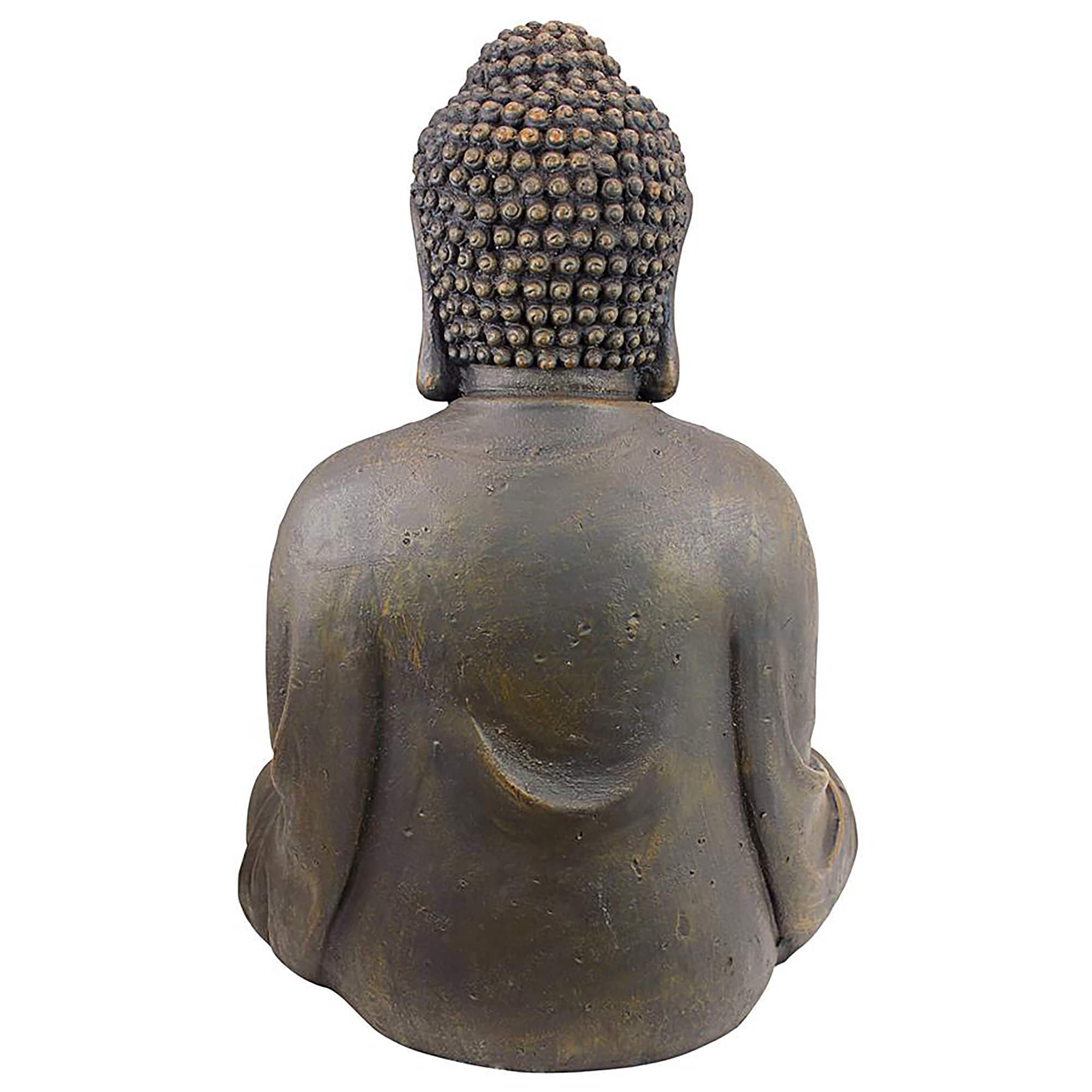 Design Toscano 26&#x22; Dark Meditative Buddha of the Grand Temple Statue