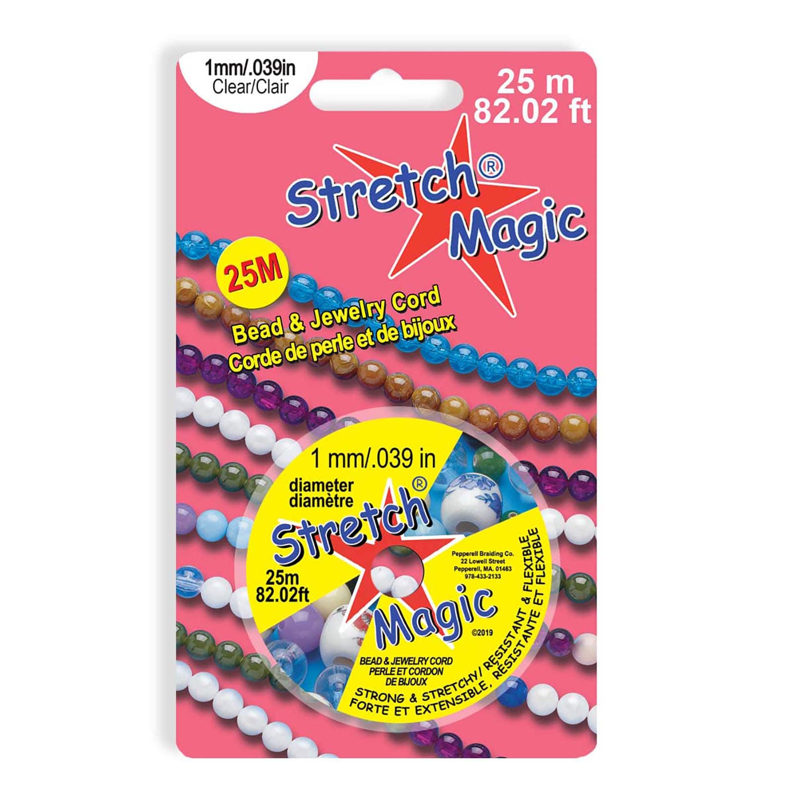 Stretch Magic Clear Bead & Jewelry Cord, 1mm - each