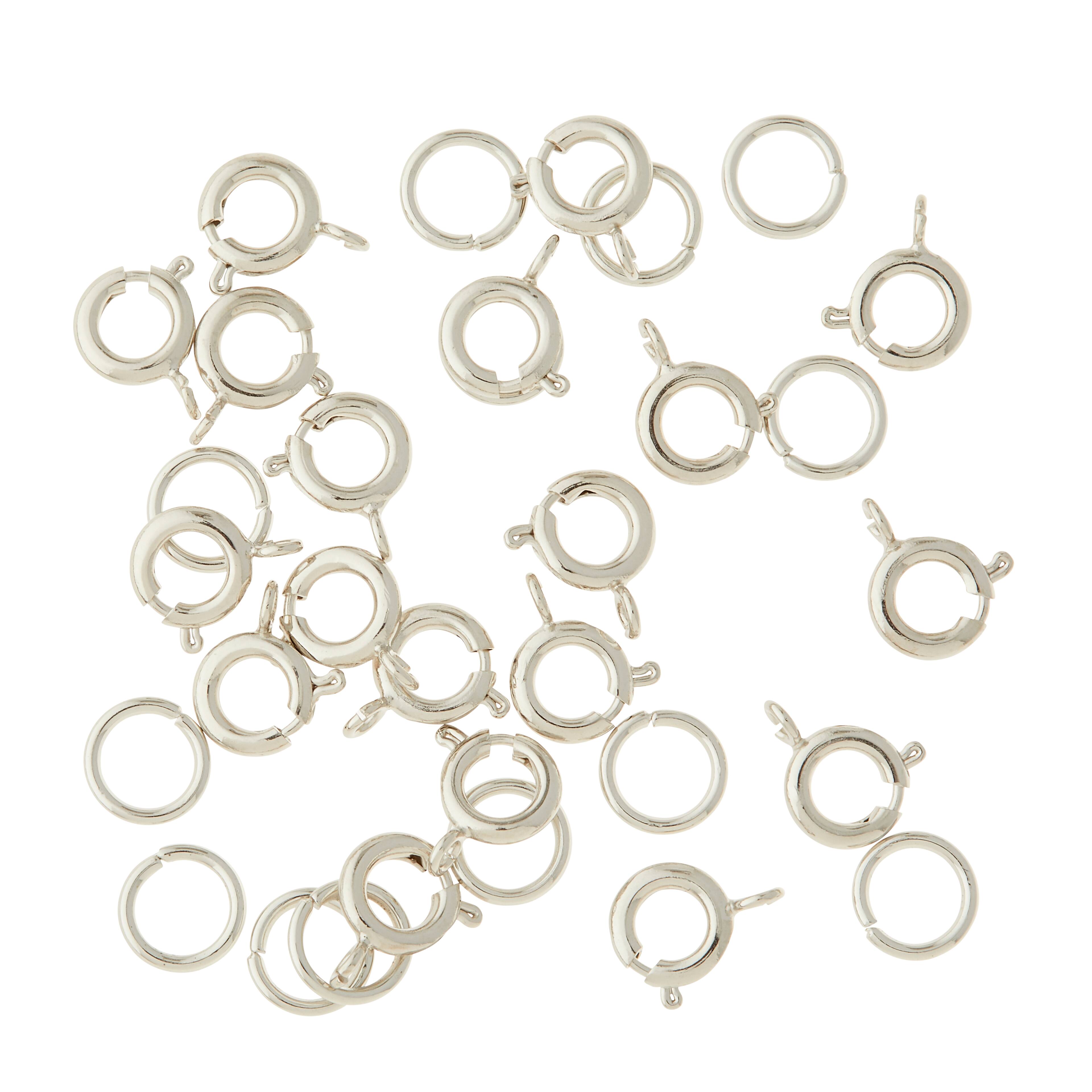7mm Spring Ring Clasps, 36ct. by Bead Landing™