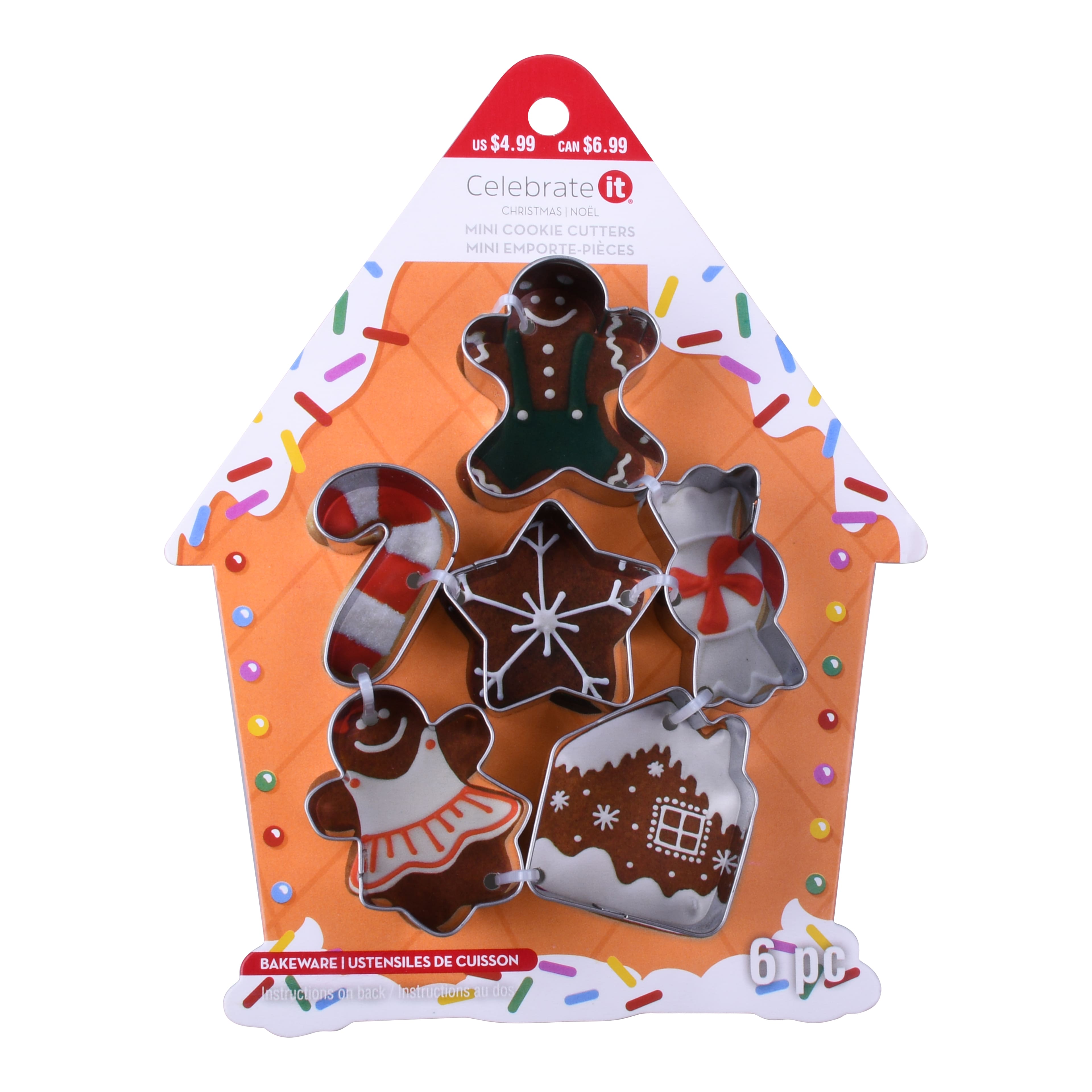 Gingerbread Christmas Icon Mini Cookie Cutter Set by Celebrate It&#xAE;