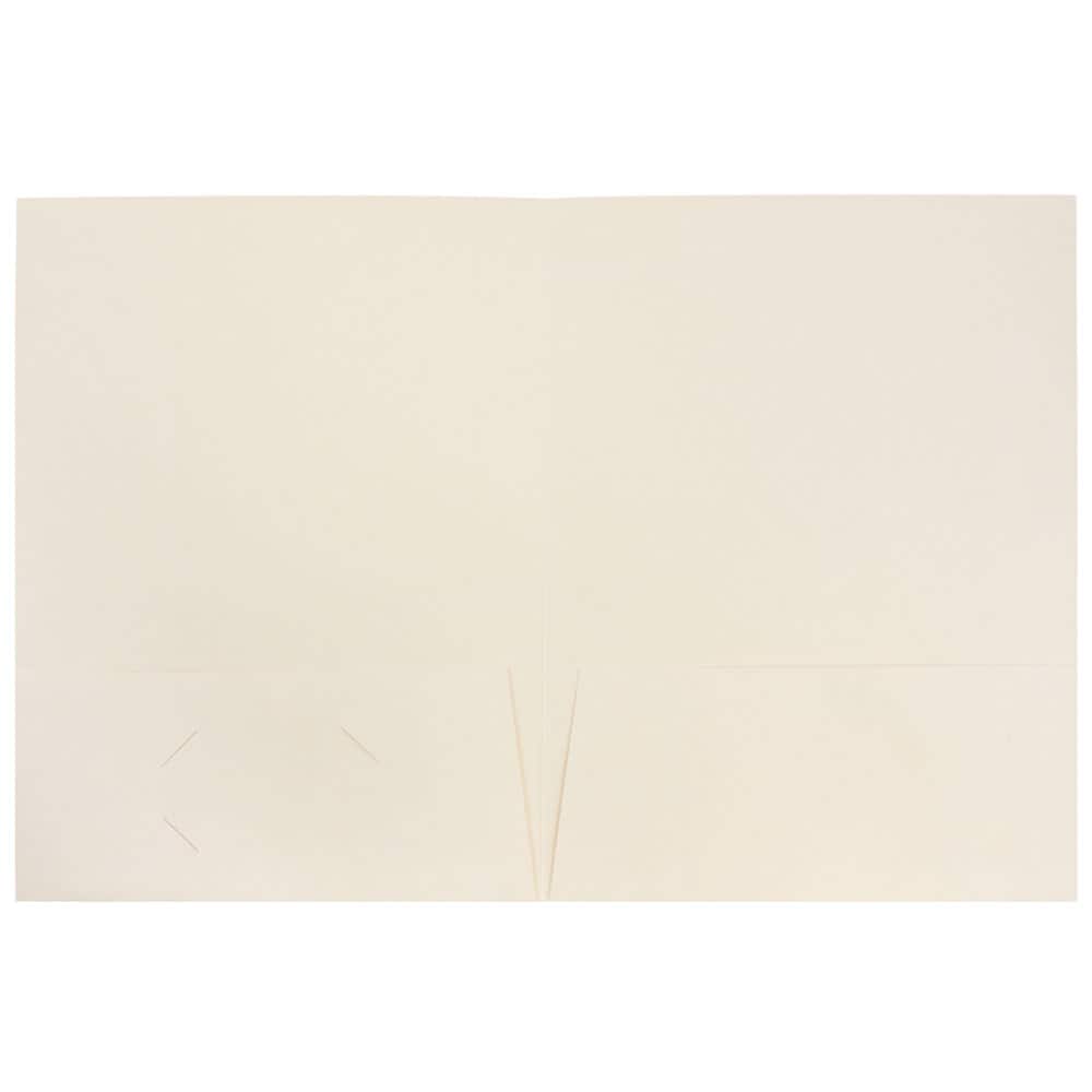 JAM Paper 2-Pocket Textured Linen Business Folders, 6ct.