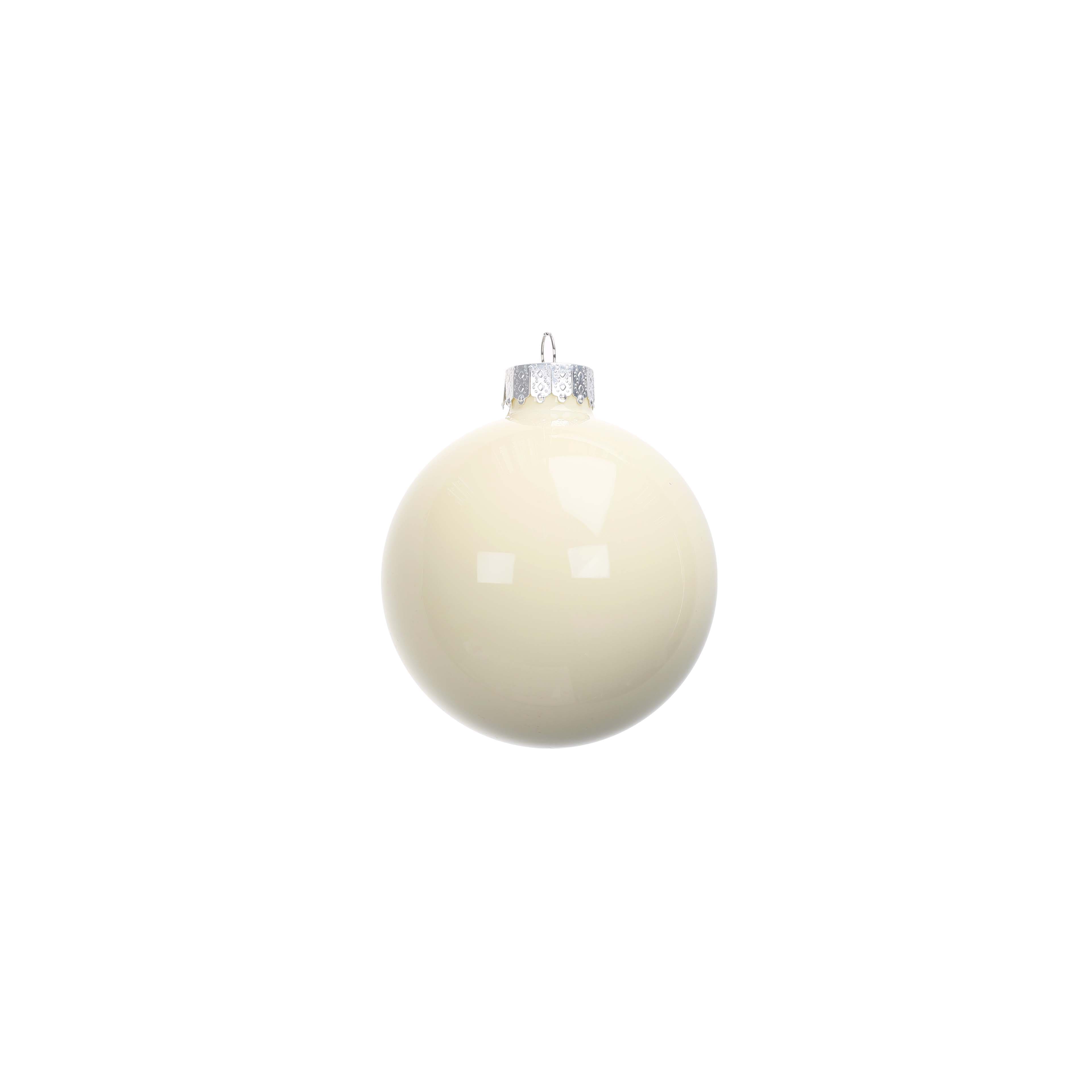 6 Pack 3&#x22; Shiny Glass Ball Ornaments by Ashland&#xAE;