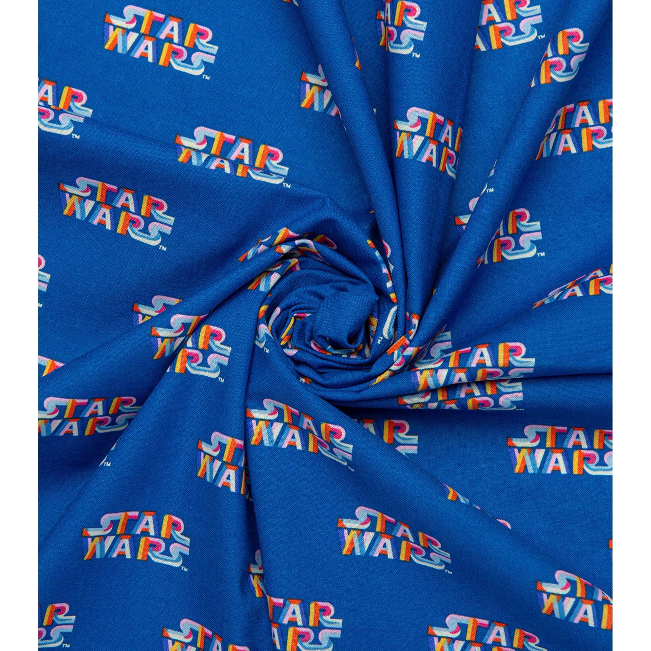 Star Wars™ Neon Logo Precut Cotton Fabric