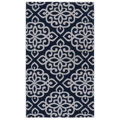 RugSmith Blue Medallion Anti-Fatigue Kitchen Mat, 20 x 36 